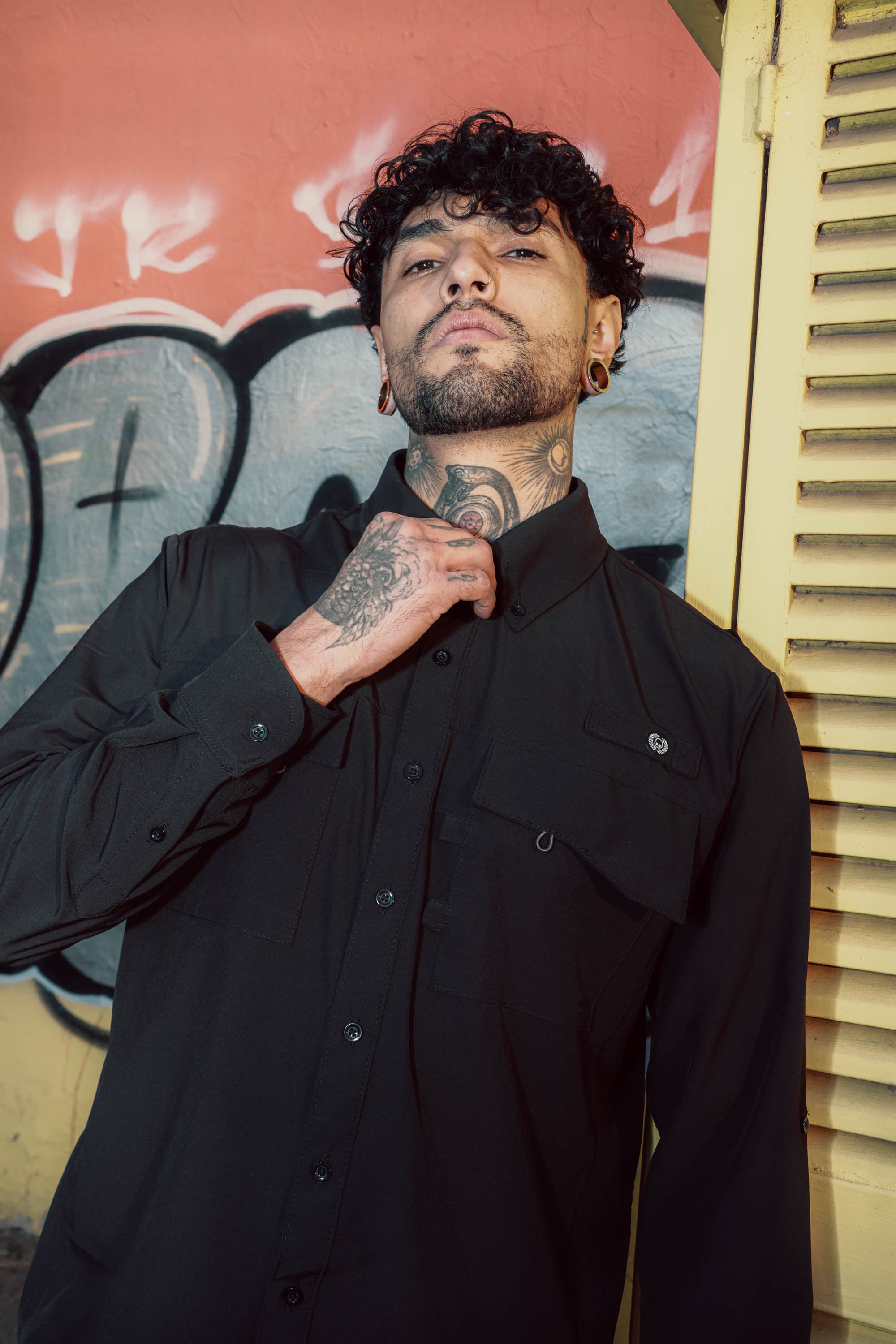 Camisa Pesquera Black