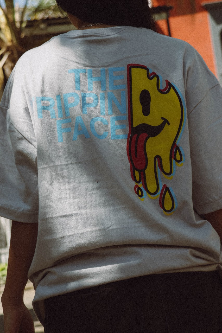 Playera THE TRIPPIN FACE Gris