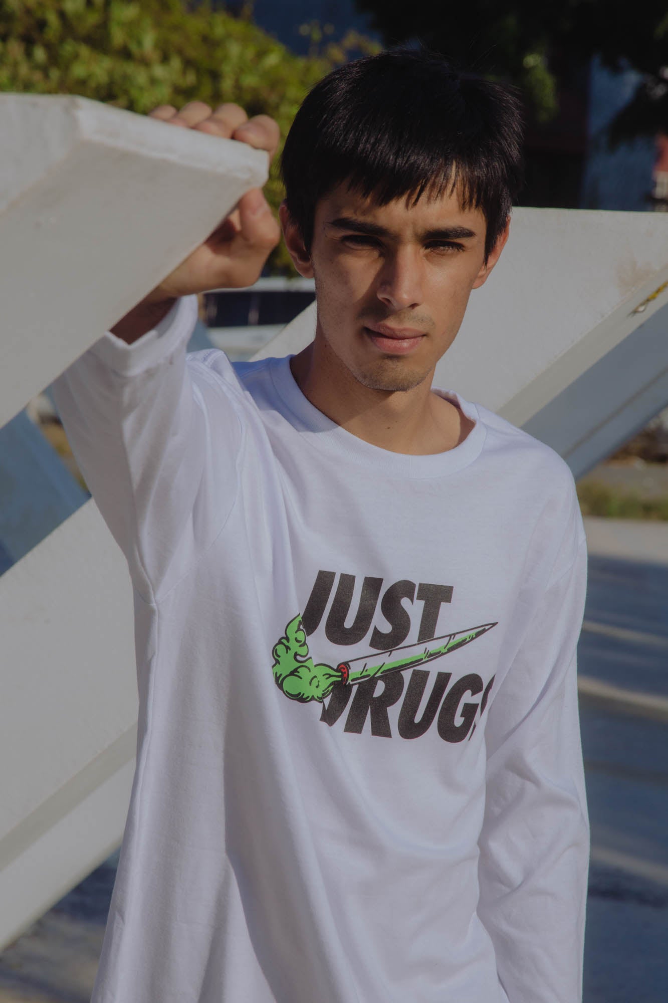 Playera Just Drugs Manga Larga