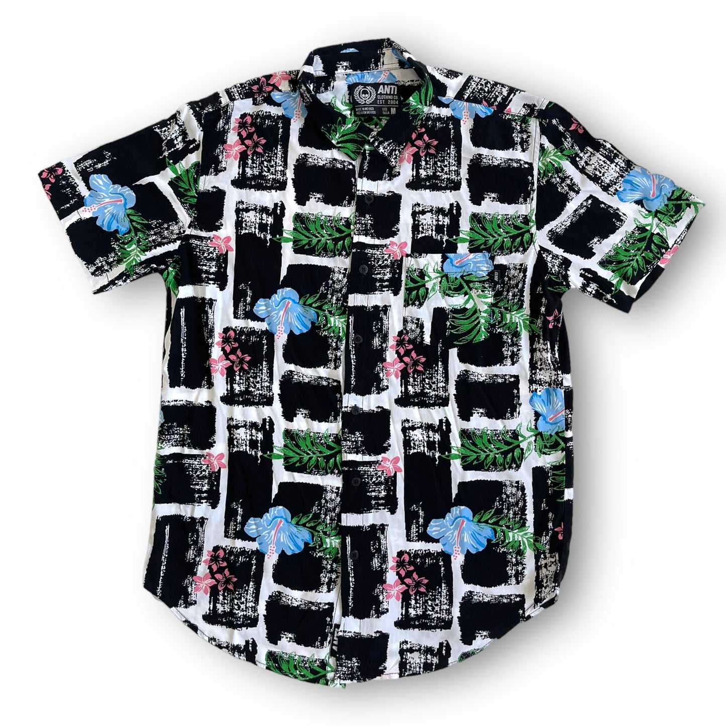 Camisa Flower Black