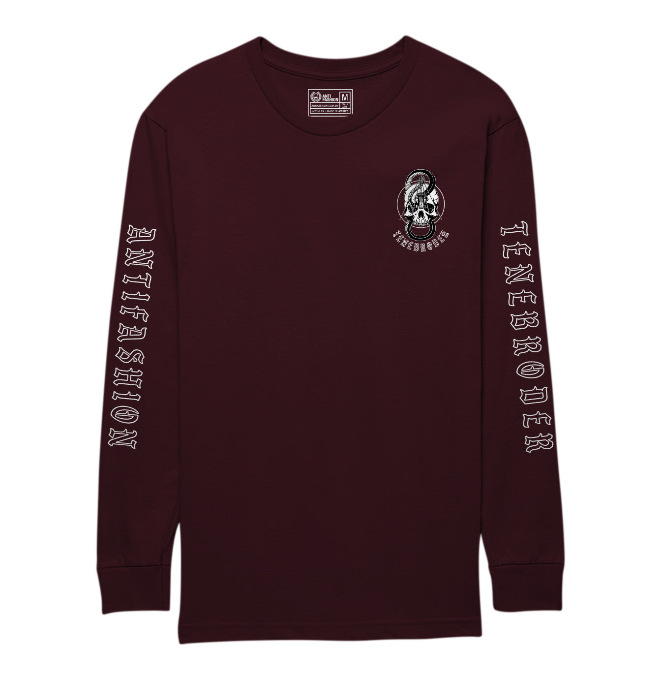 Playera Tenbroder Vino Manga Larga