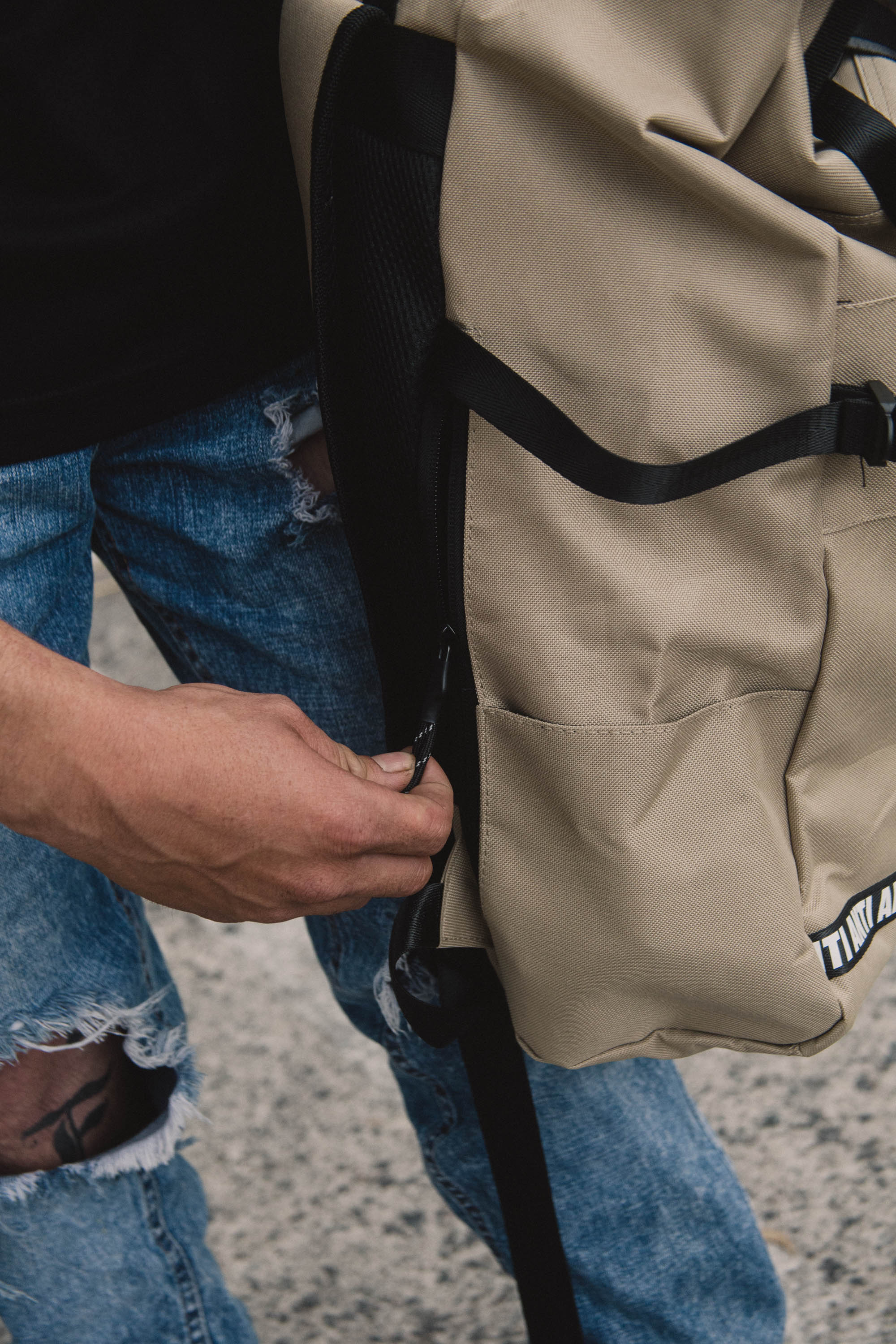 Mochila Camping Beige