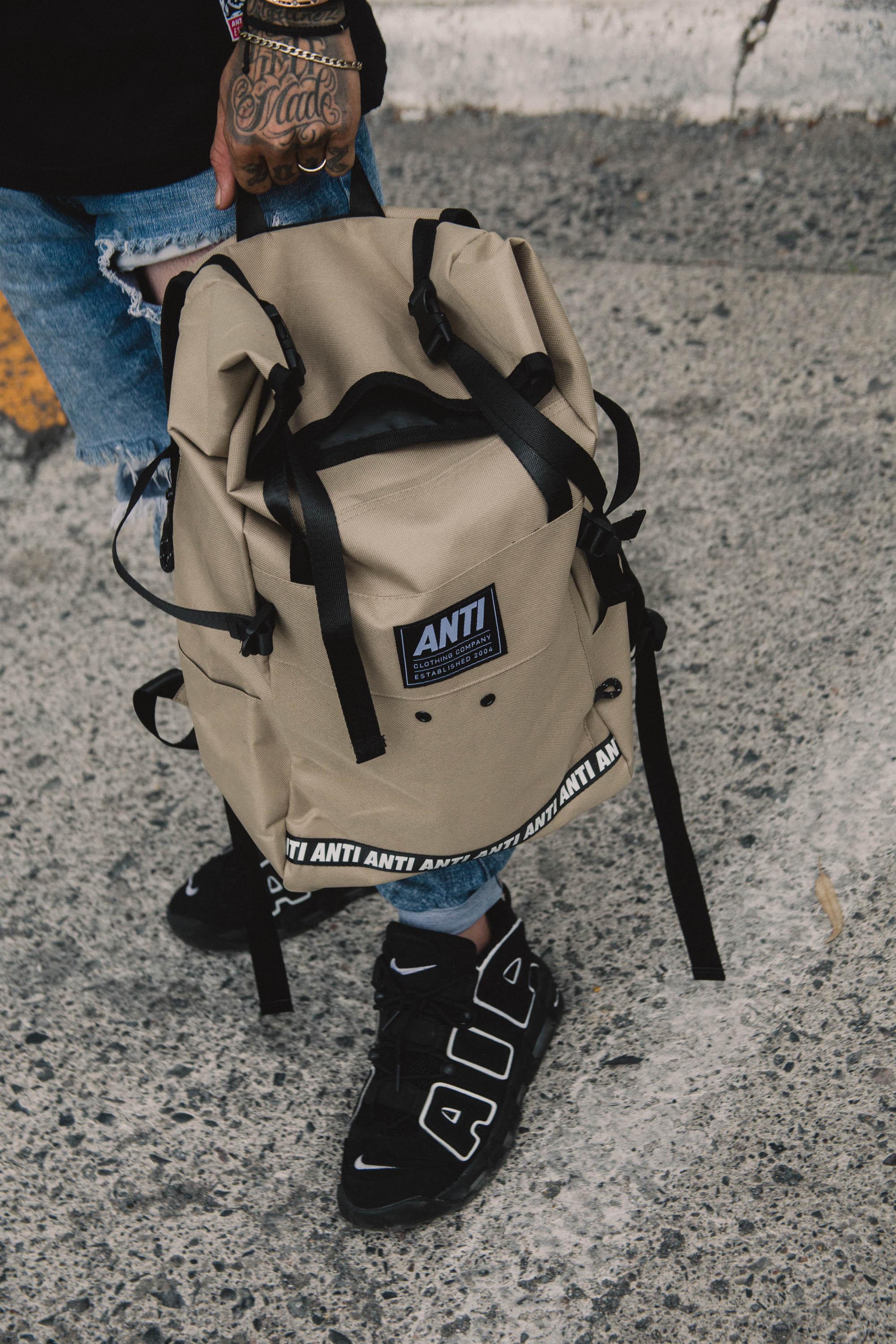 Mochila Camping Beige