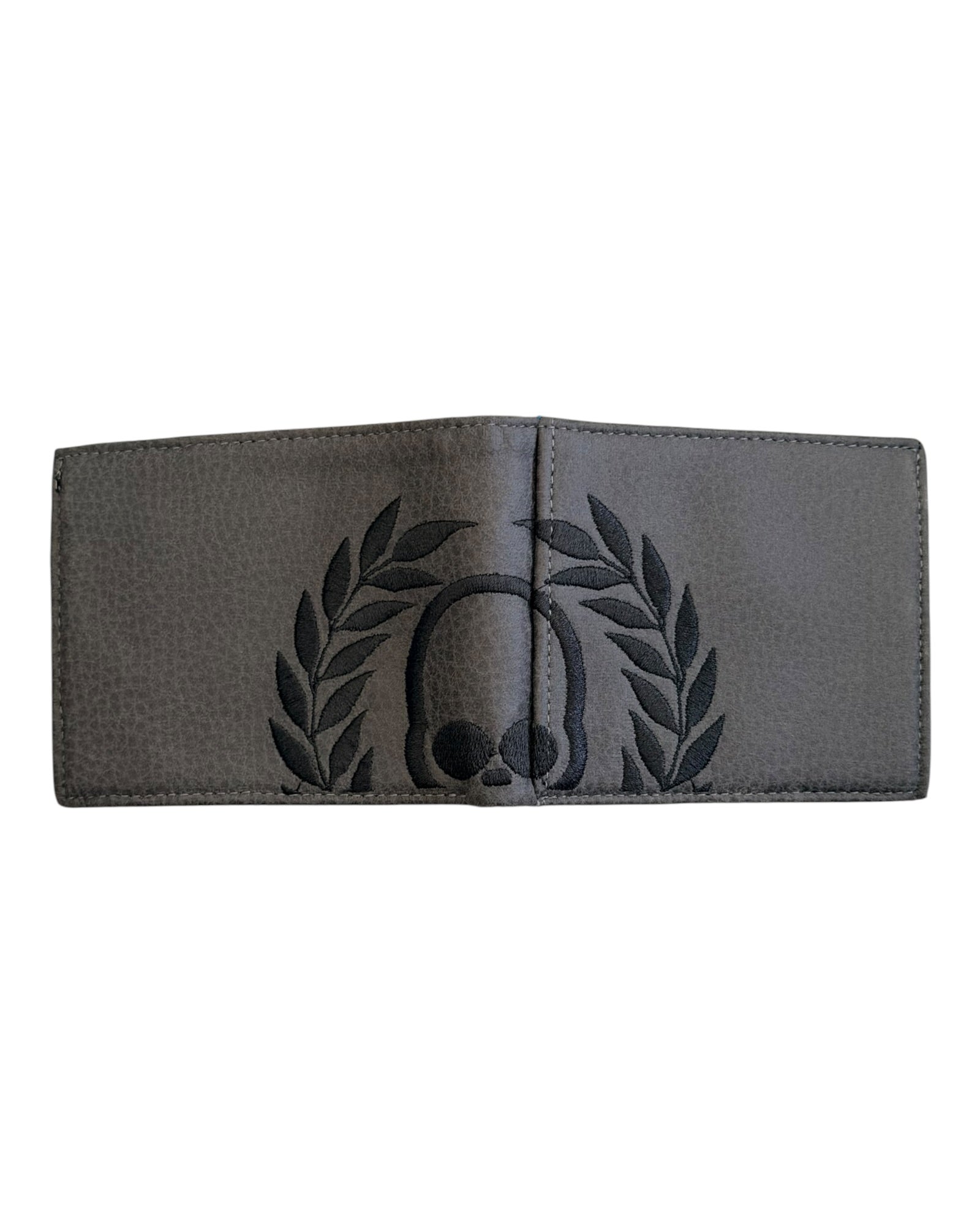 Cartera Skull Logo Gris