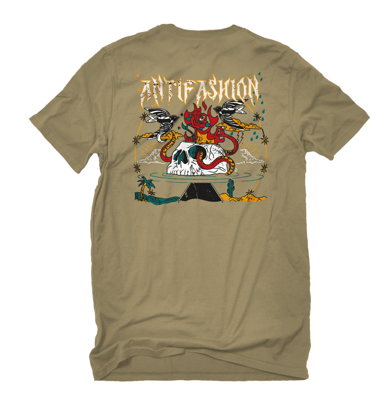 Playera Rock Kaki