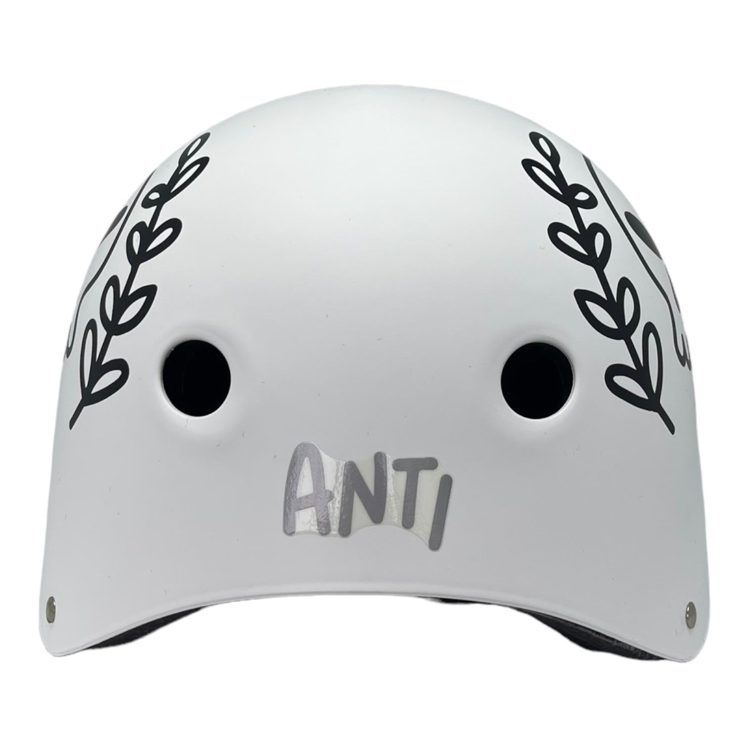 Casco Anti Logo White