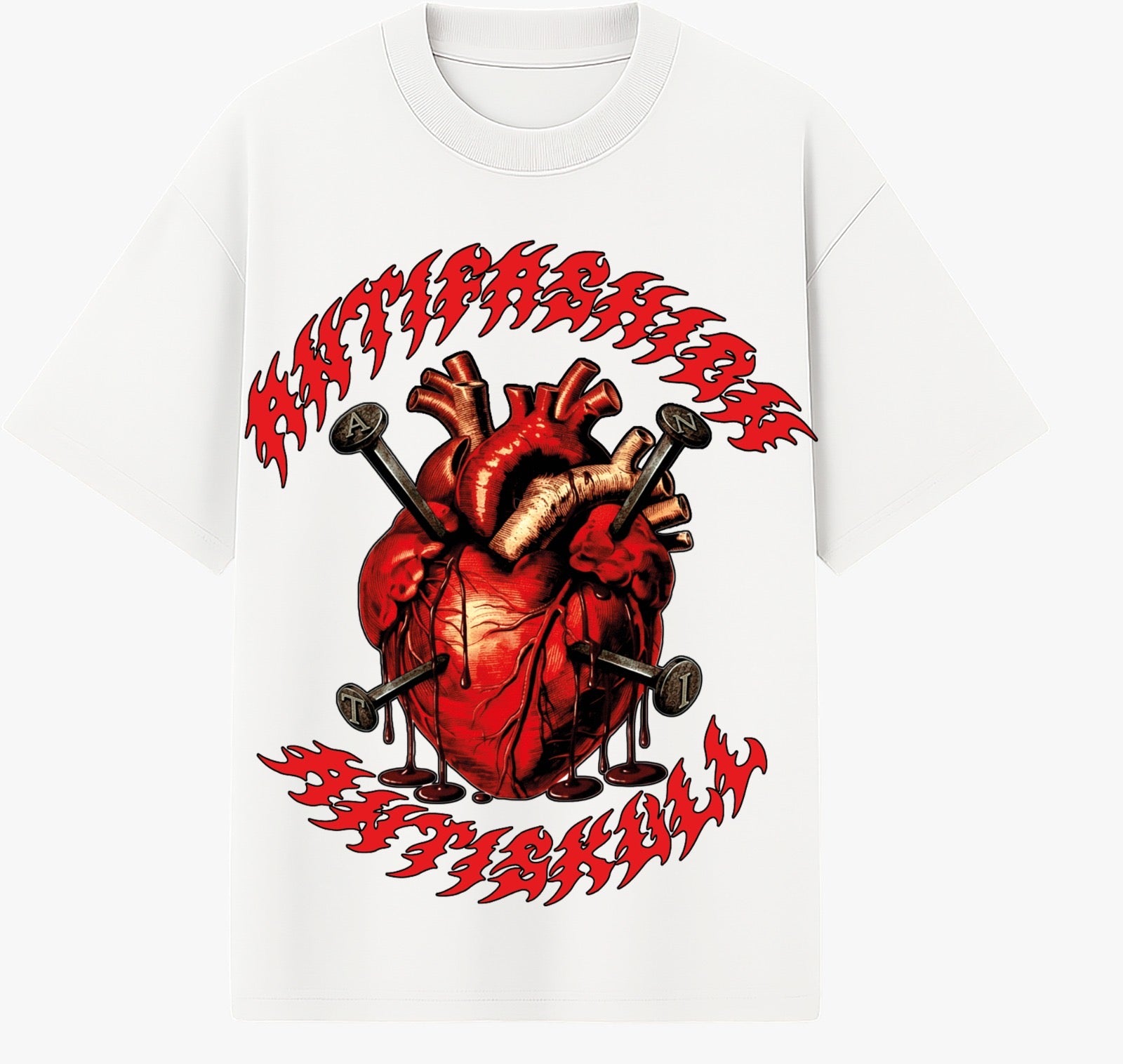 Playera Anti Skull Arrow Heart
