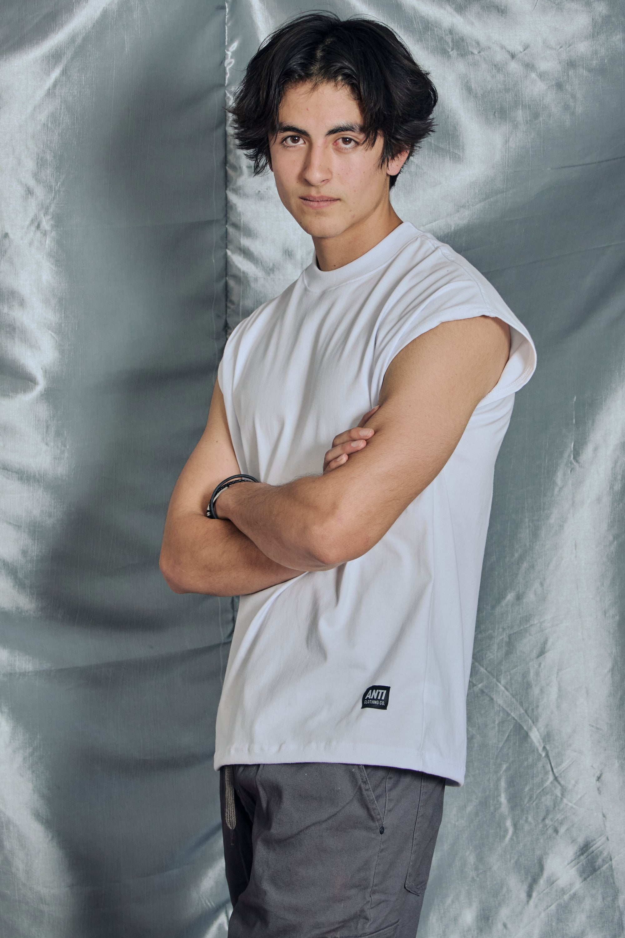 Playera Oversize Fire White