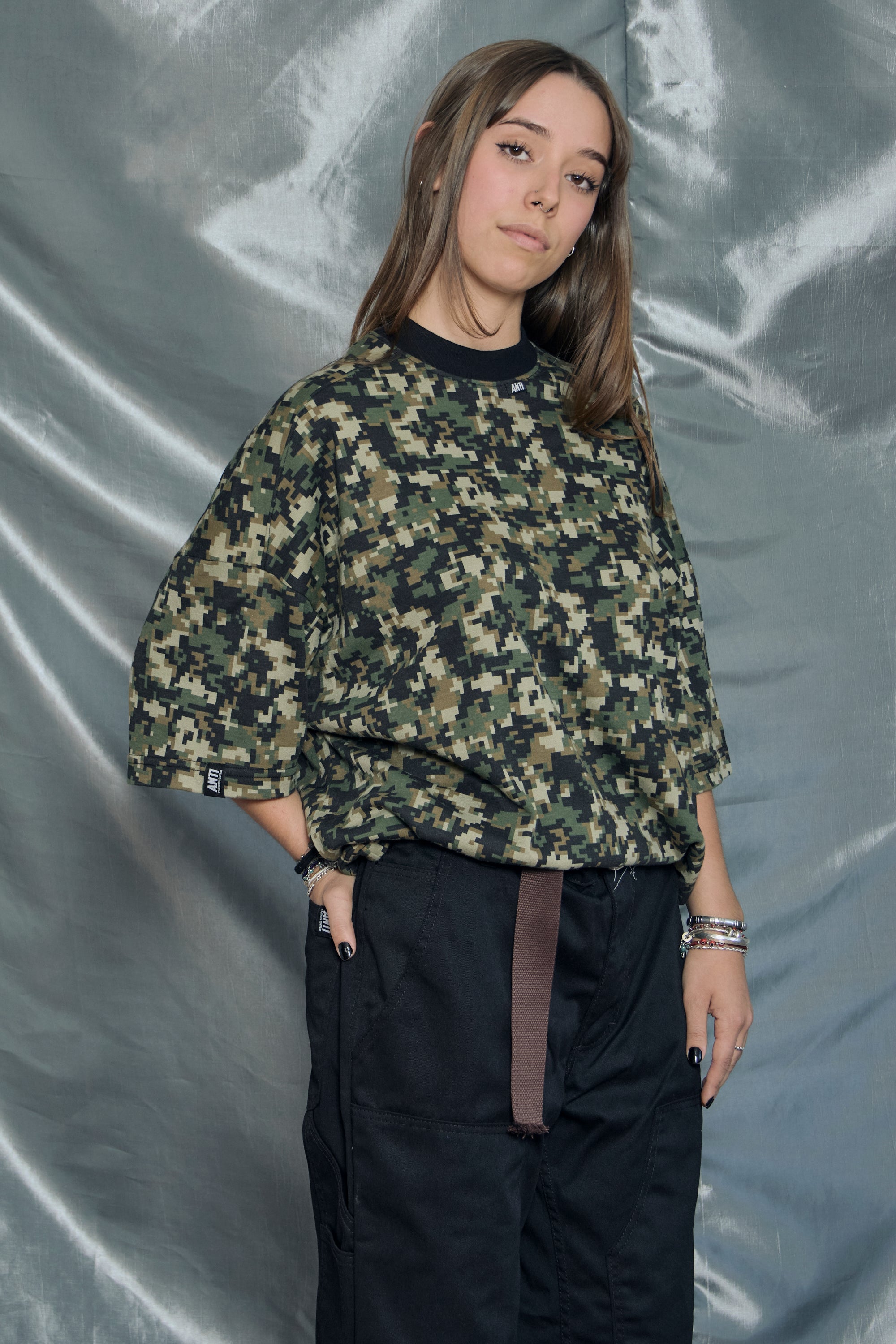 Playera Oversize Camo