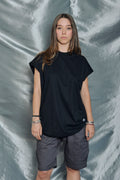 Playera Oversize Fire Black