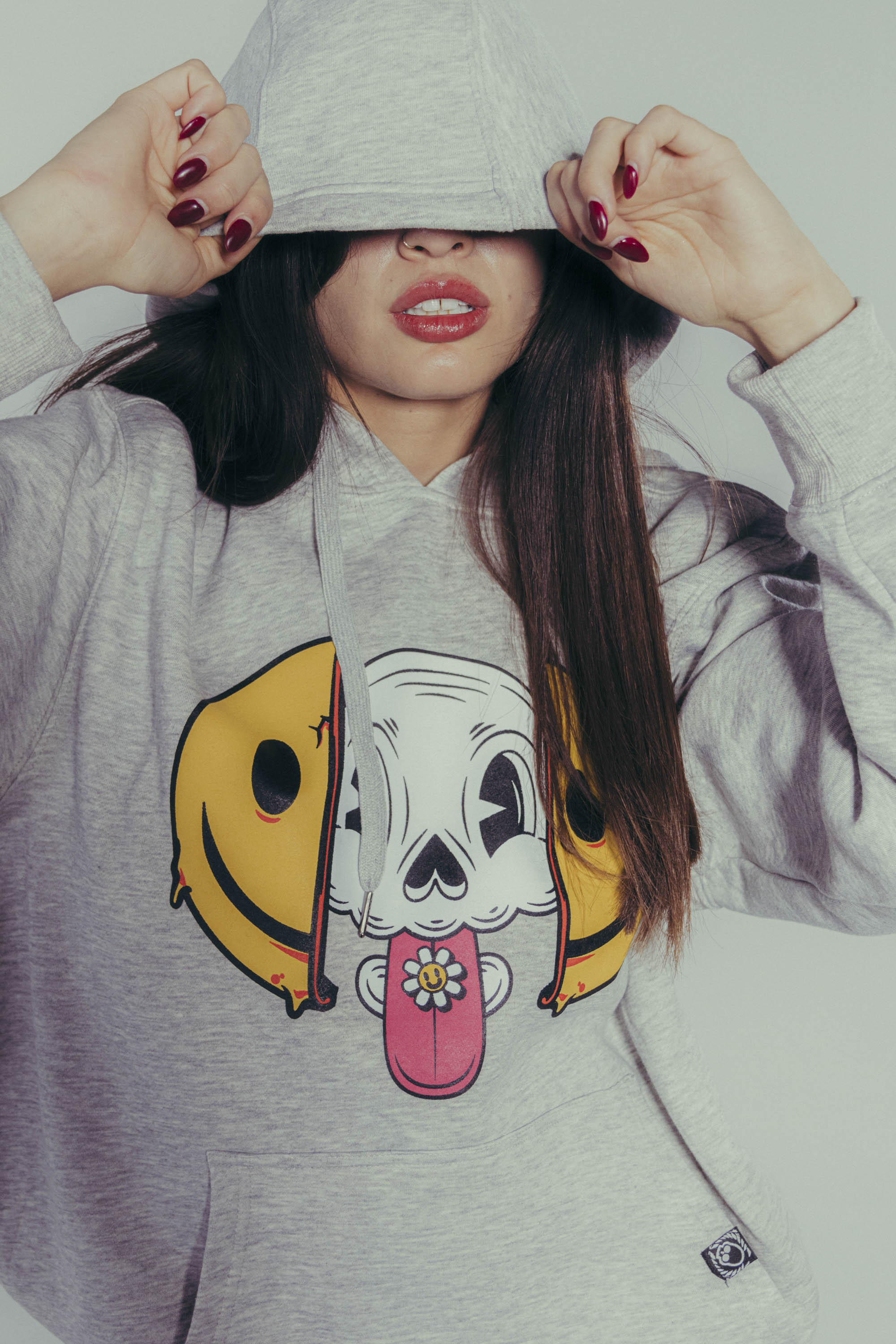 Sudadera Trip Or Trick Gris Jaspe