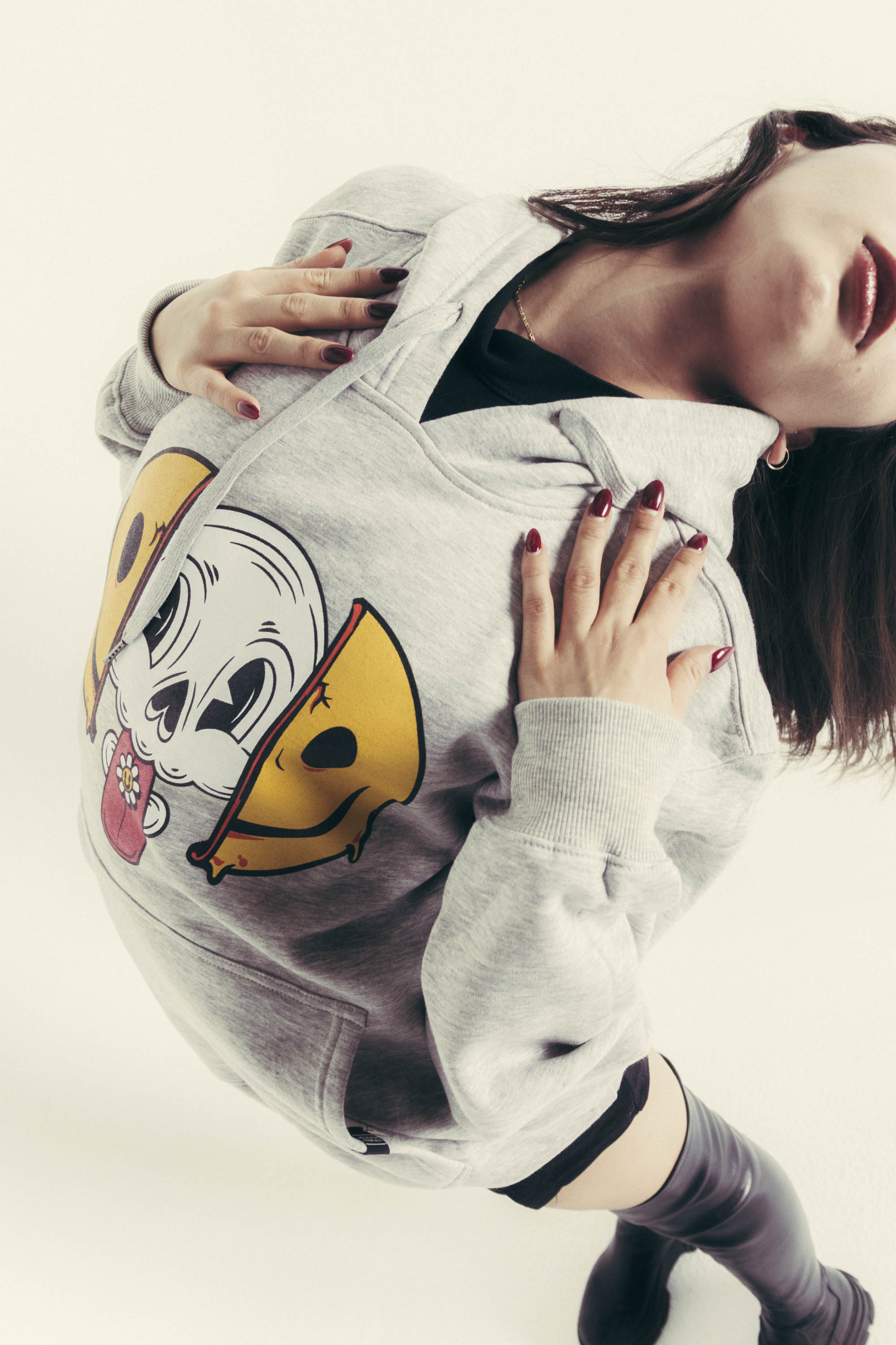 Sudadera Trip Or Trick Gris Jaspe