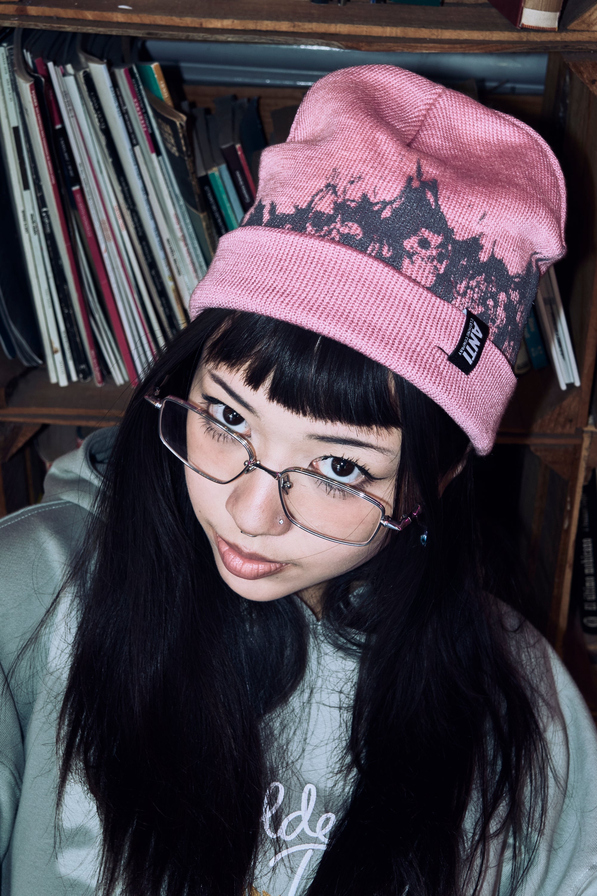 Beanie Flames Pink