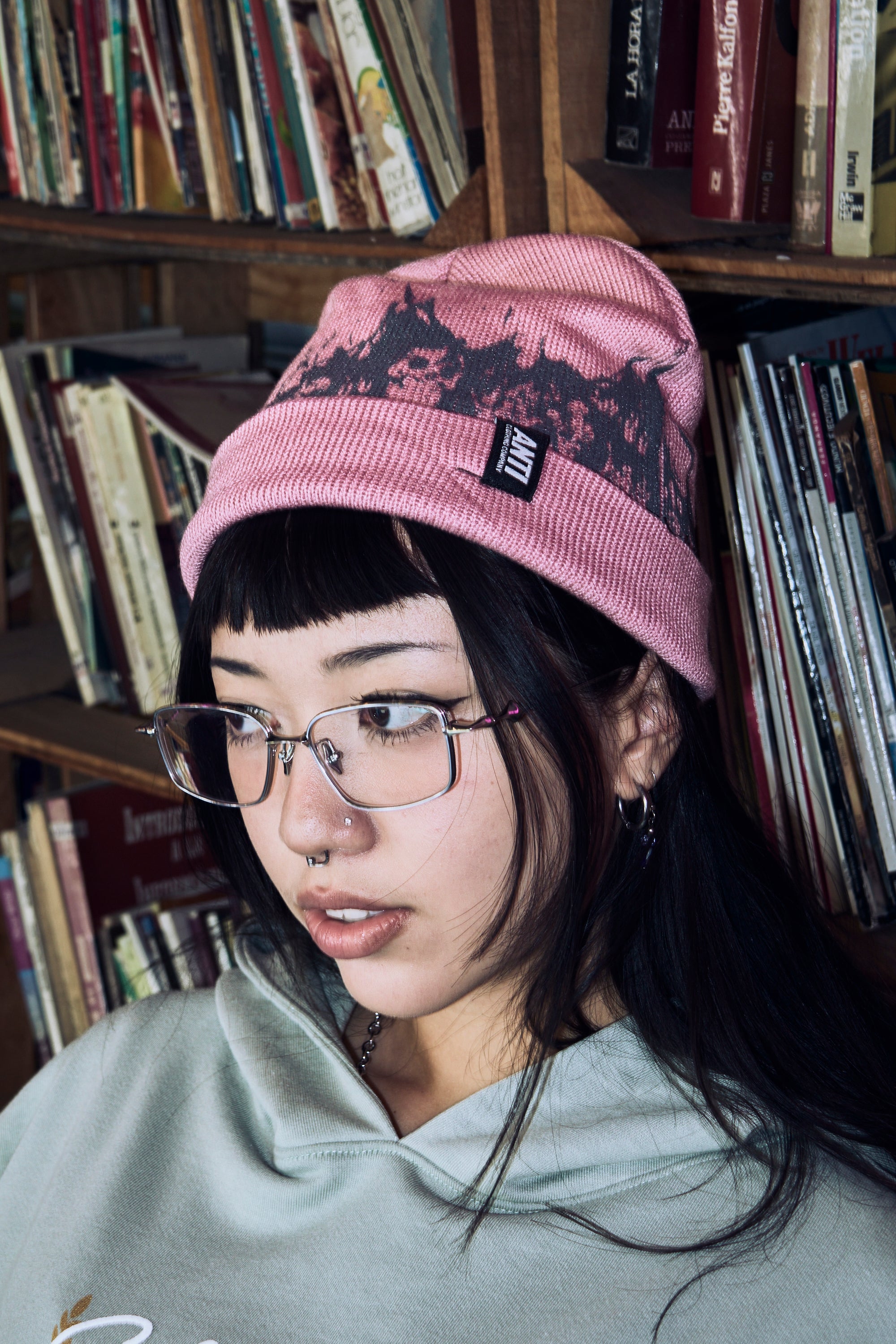 Beanie Flames Pink