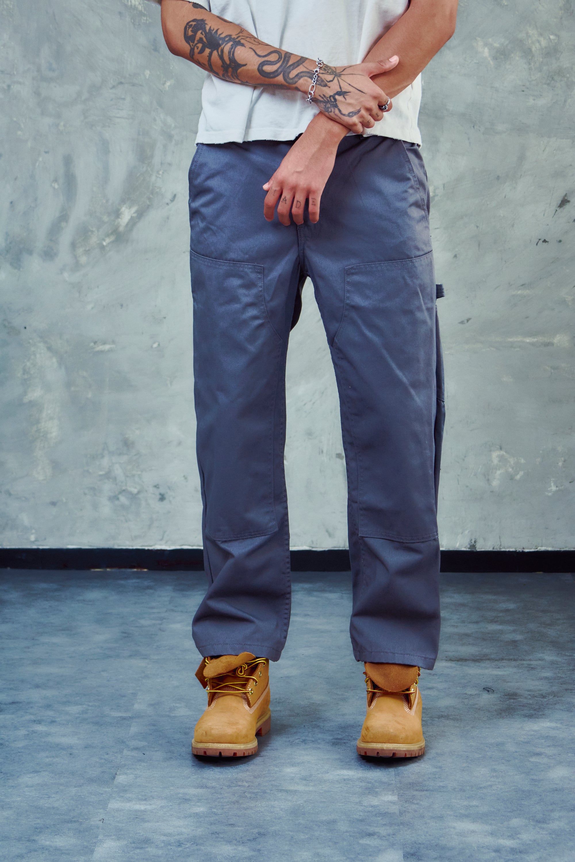 Pantalon Carpintero Heavy Duty Gris