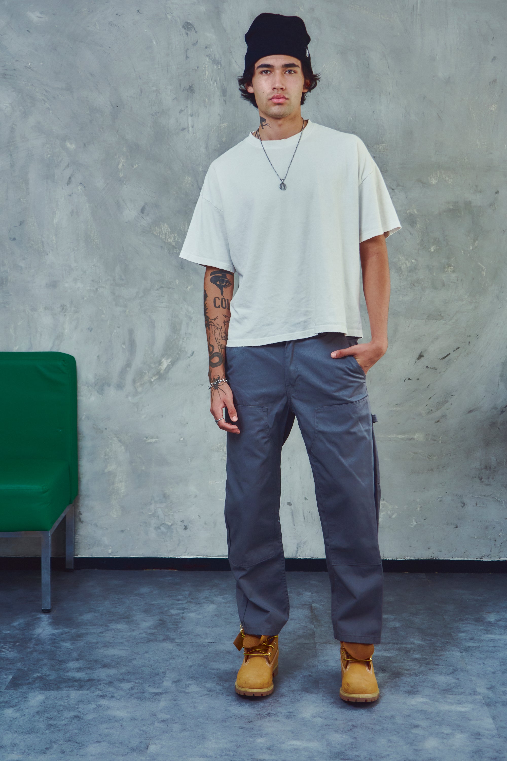 Pantalon Carpintero Heavy Duty Gris