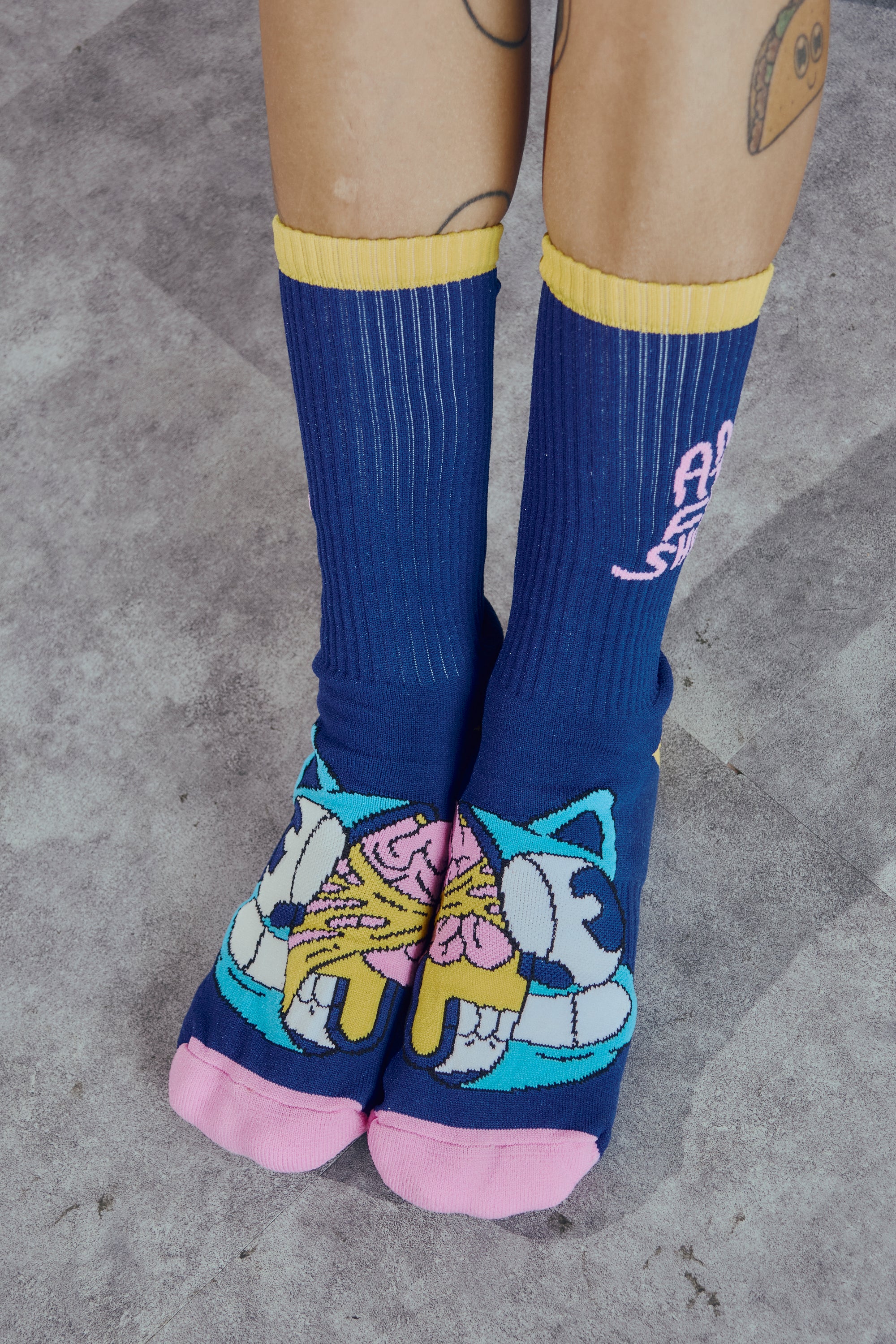 Calcetas Gato Azul