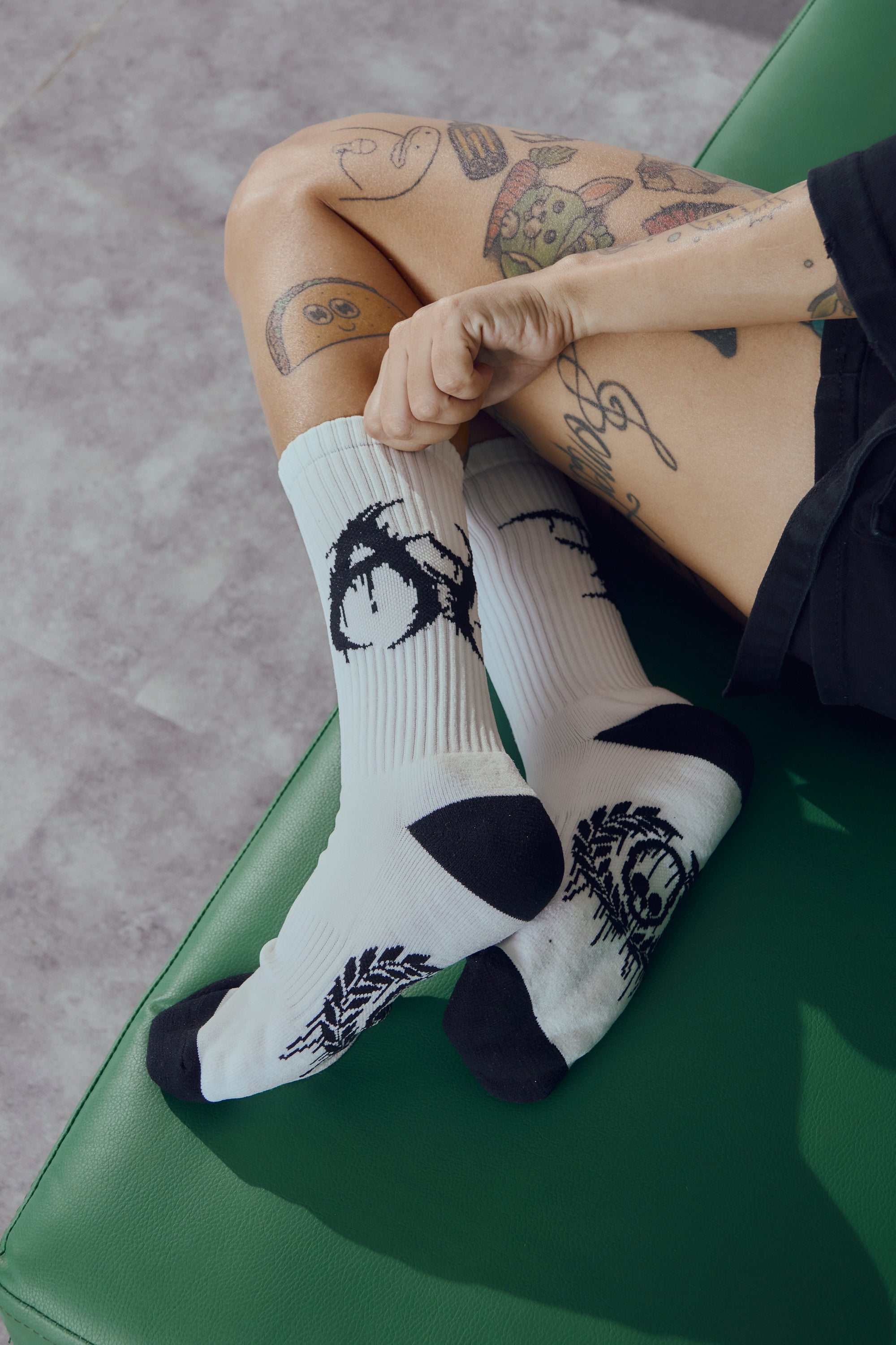 Calcetas Punk White