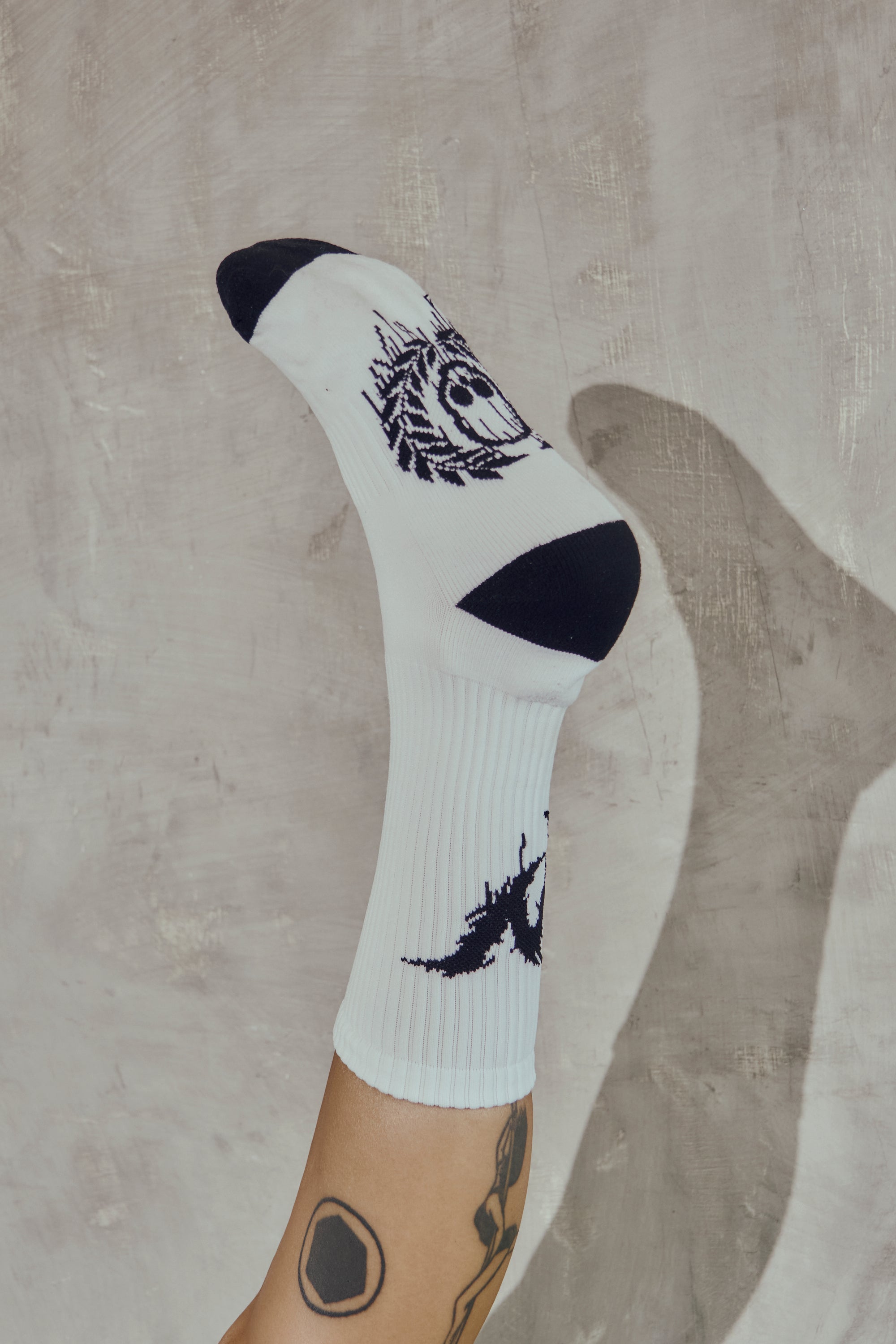 Calcetas Punk White