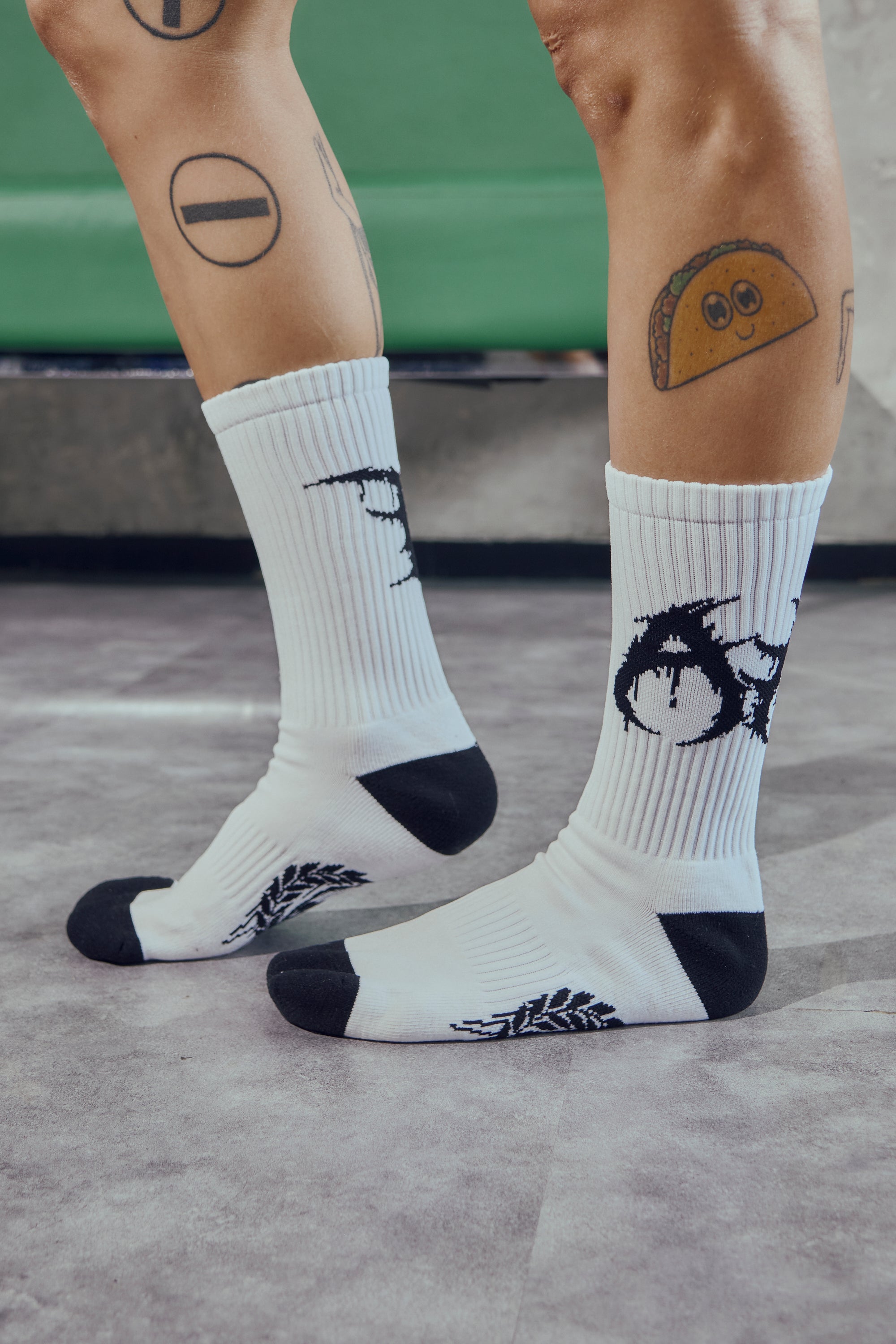 Calcetas Punk White