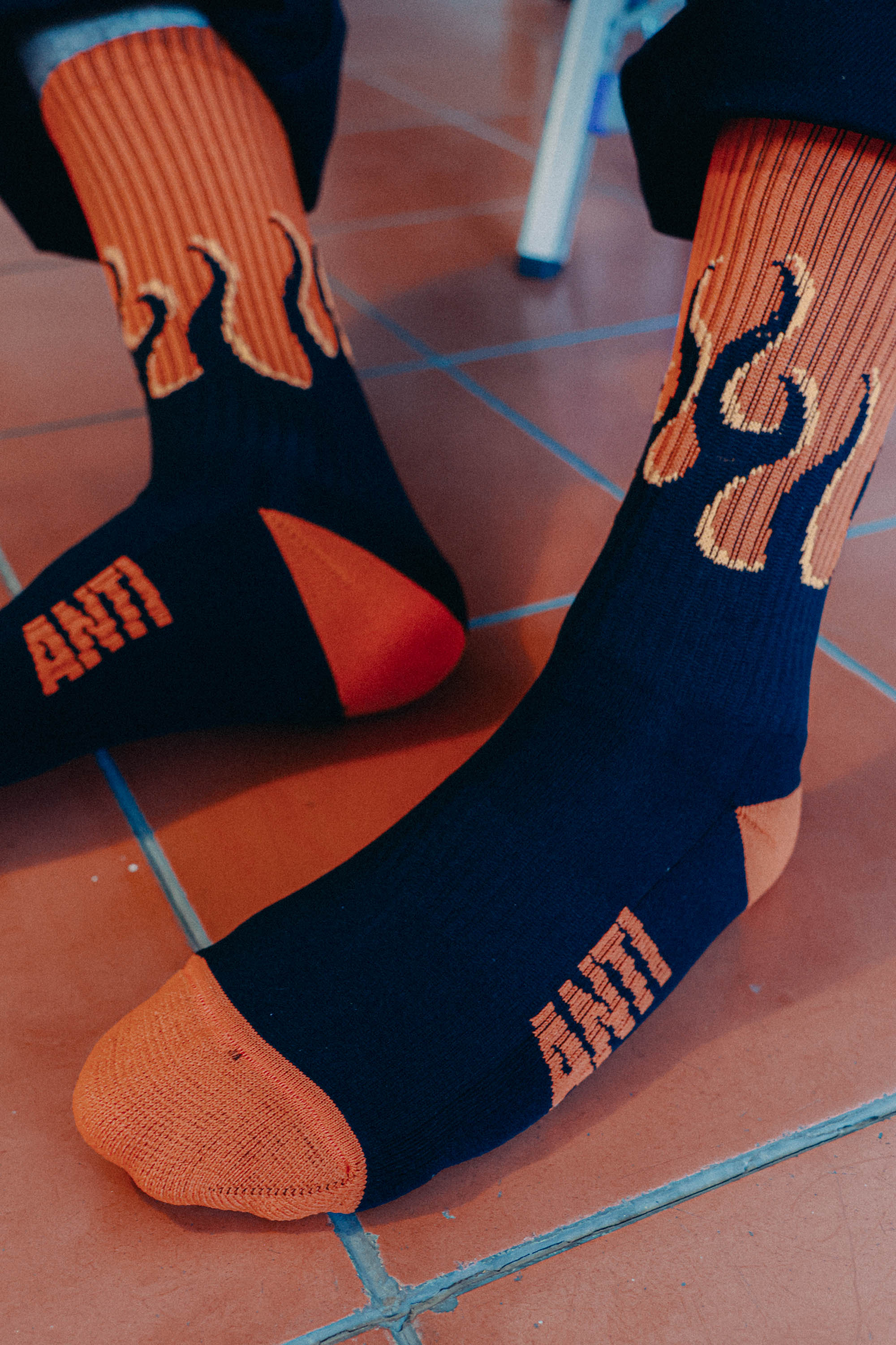 Calcetas Flames Naranja