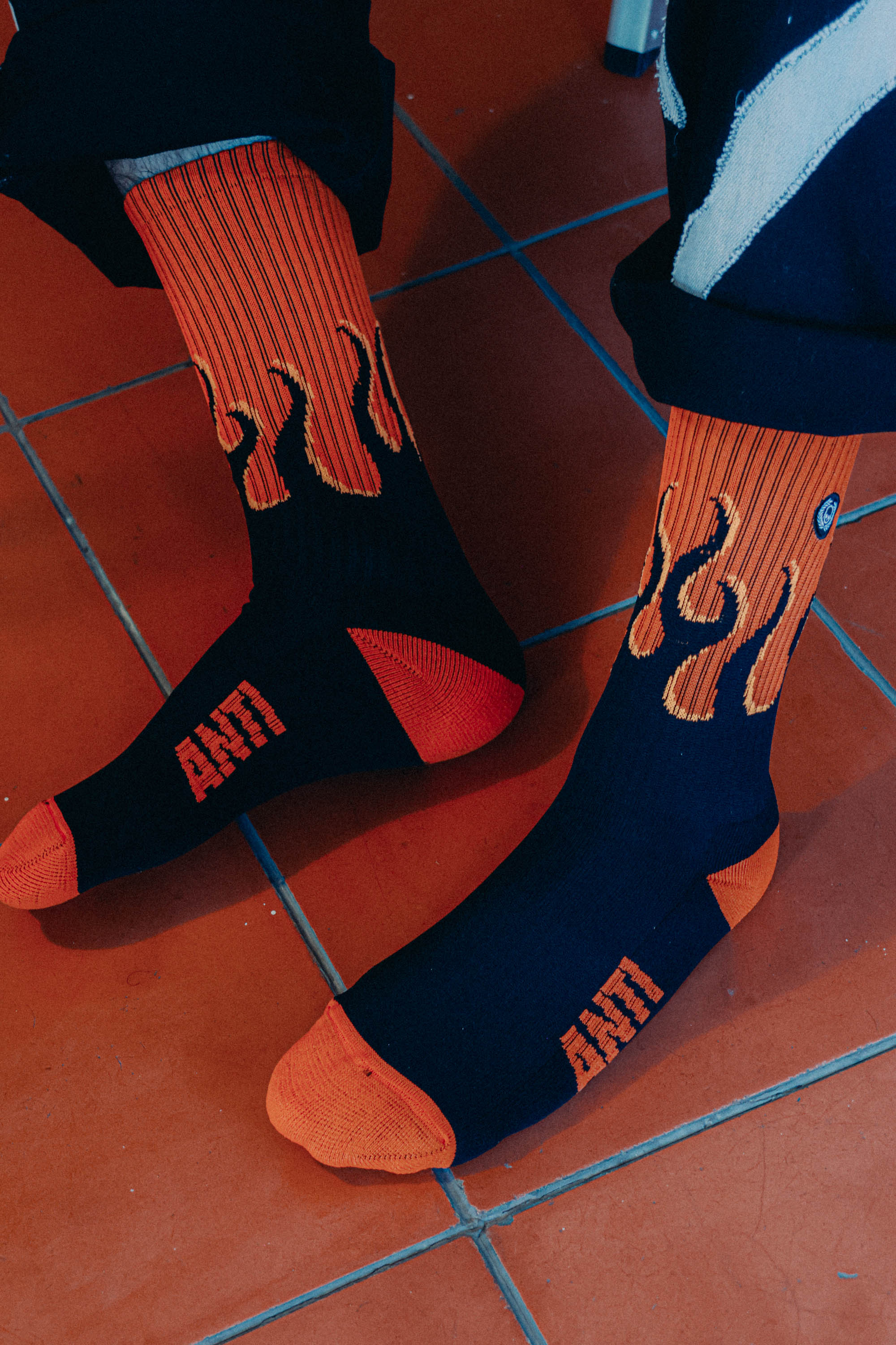 Calcetas Flames Naranja