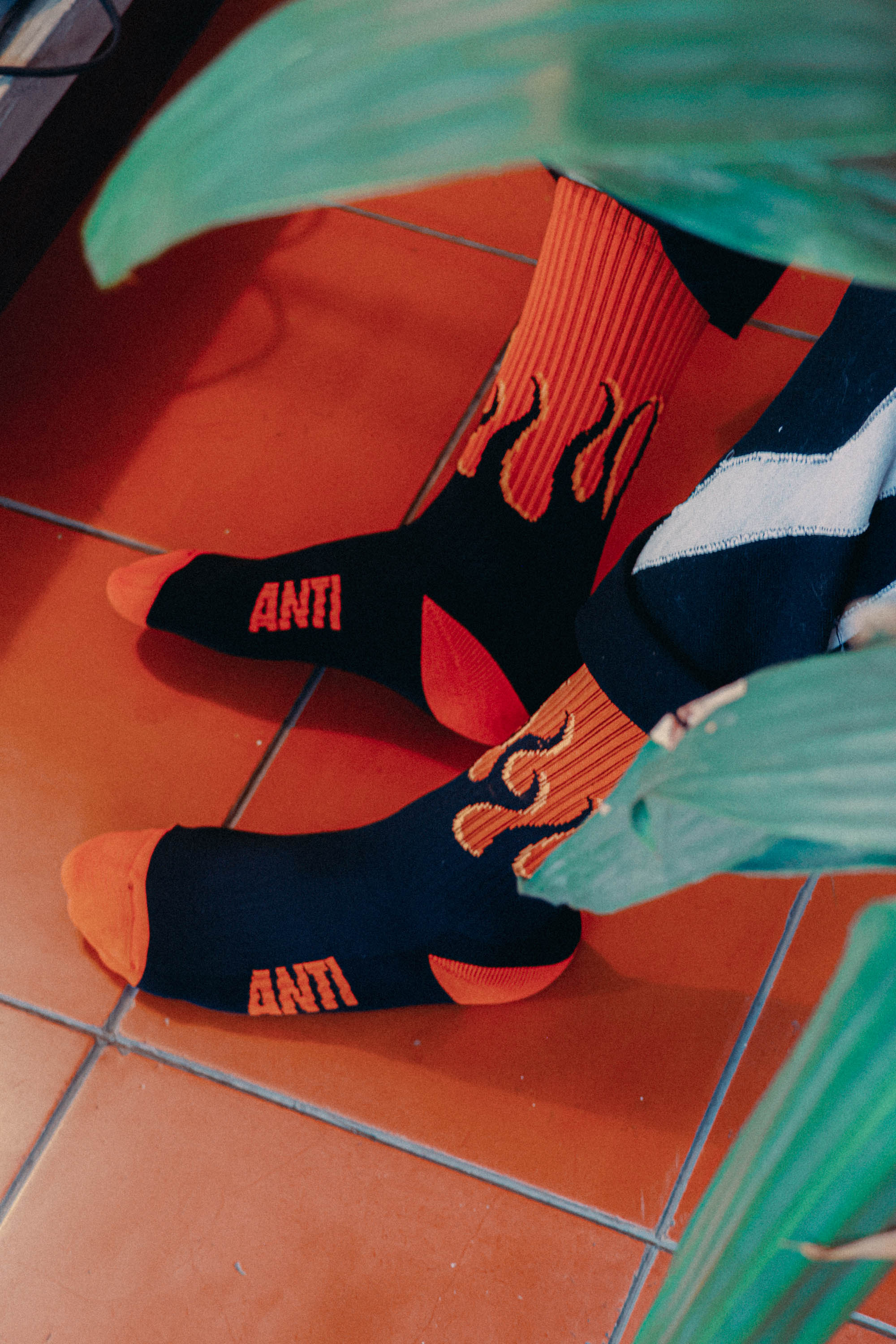 Calcetas Flames Naranja