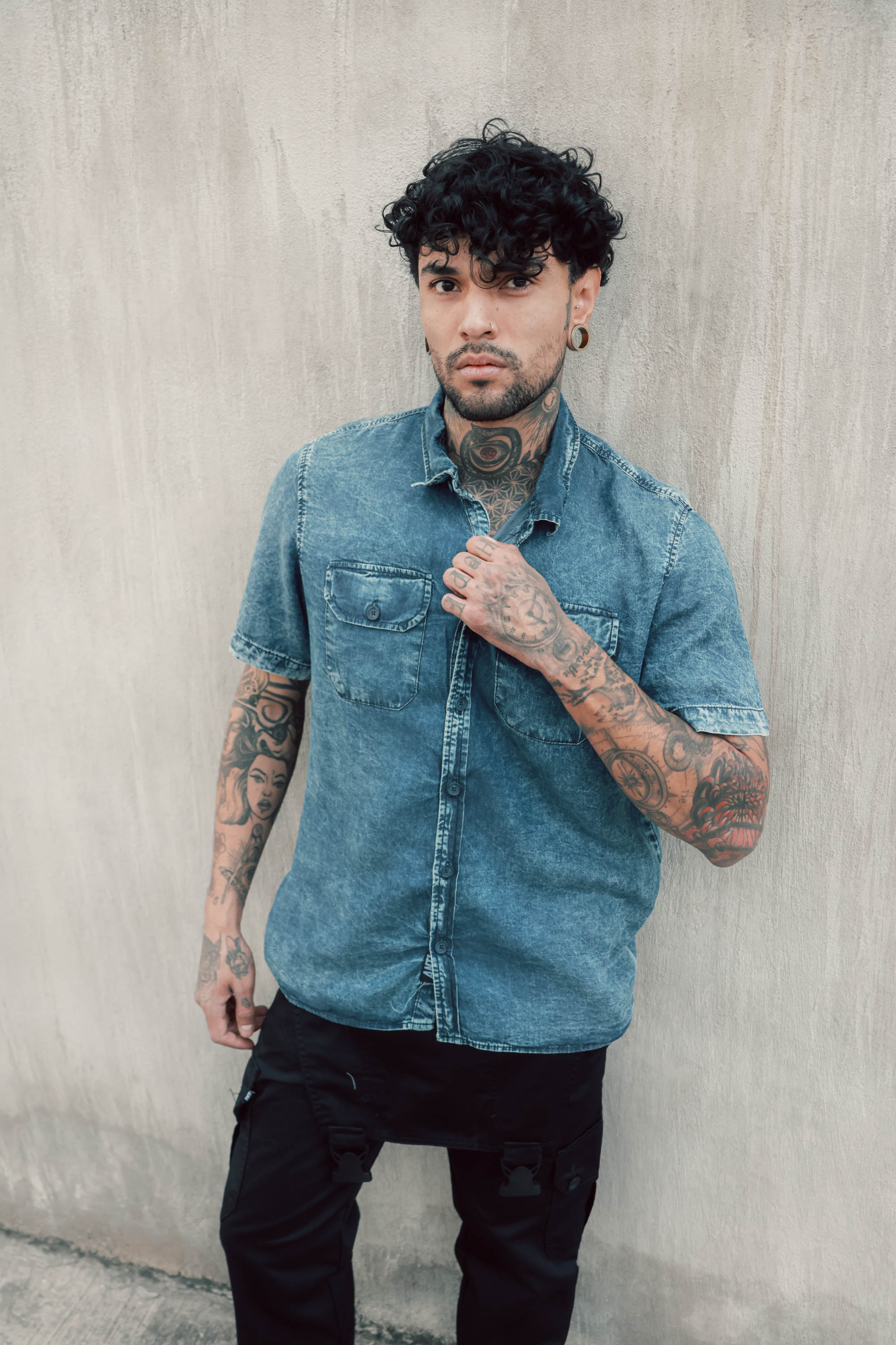 Camisa Mecanico Mezclilla Azul