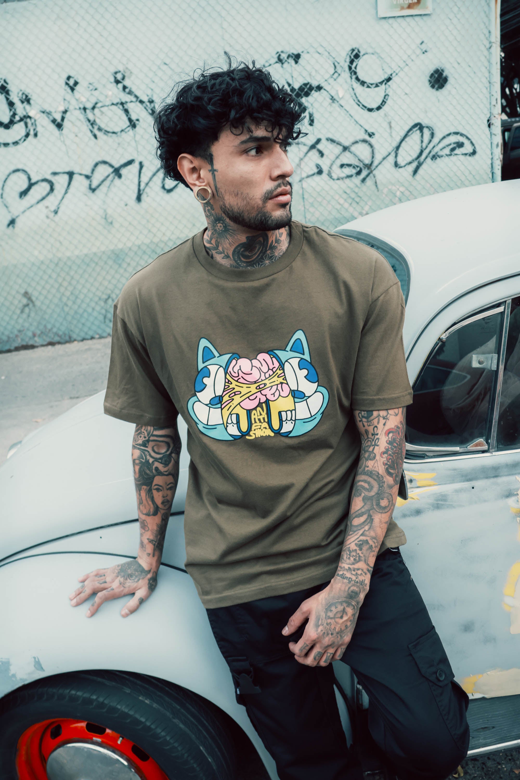 Playera Brain Olivo