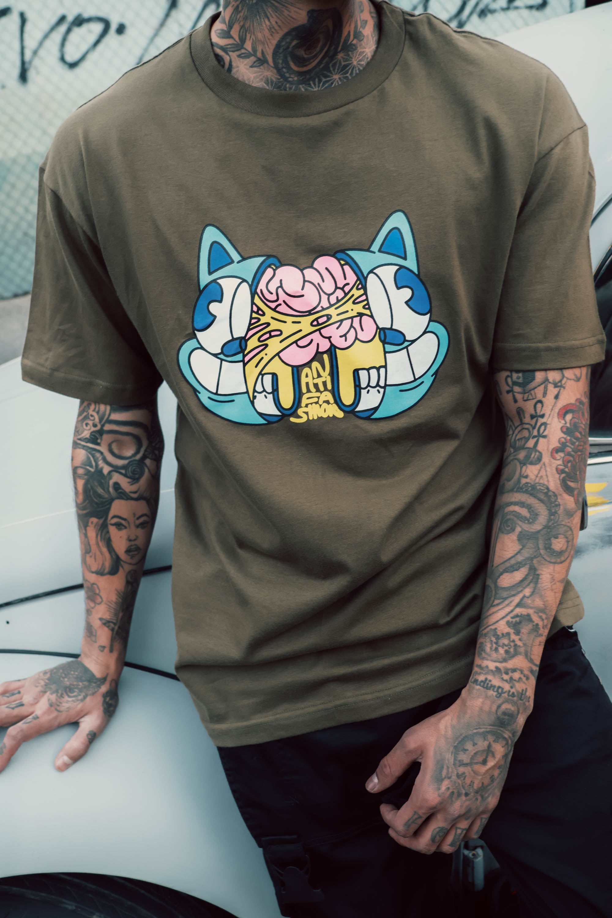 Playera Brain Olivo