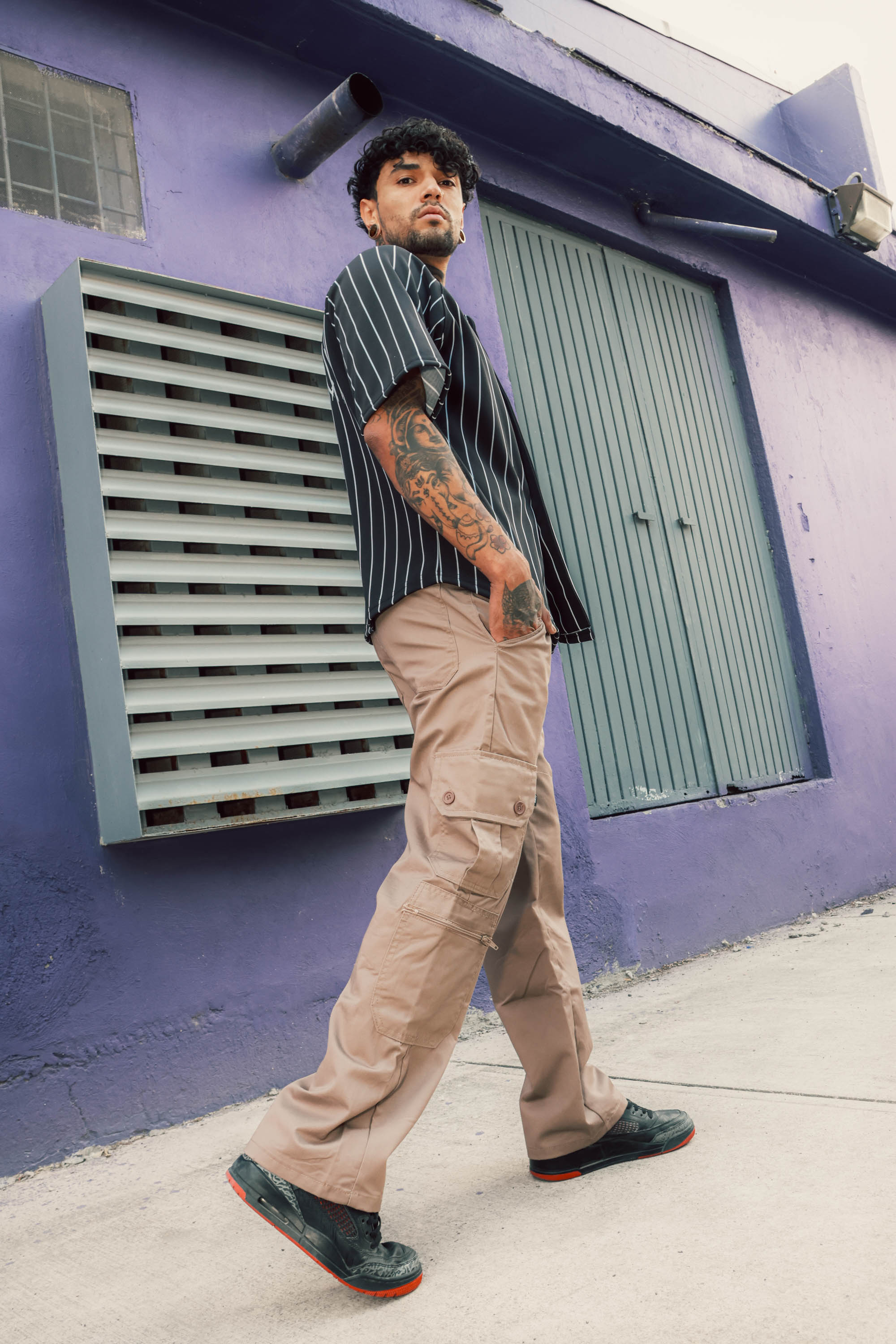 Pantalon Carpintero Cargo Beige