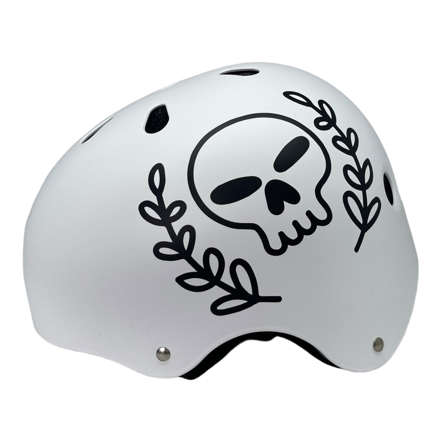Casco Anti Logo White