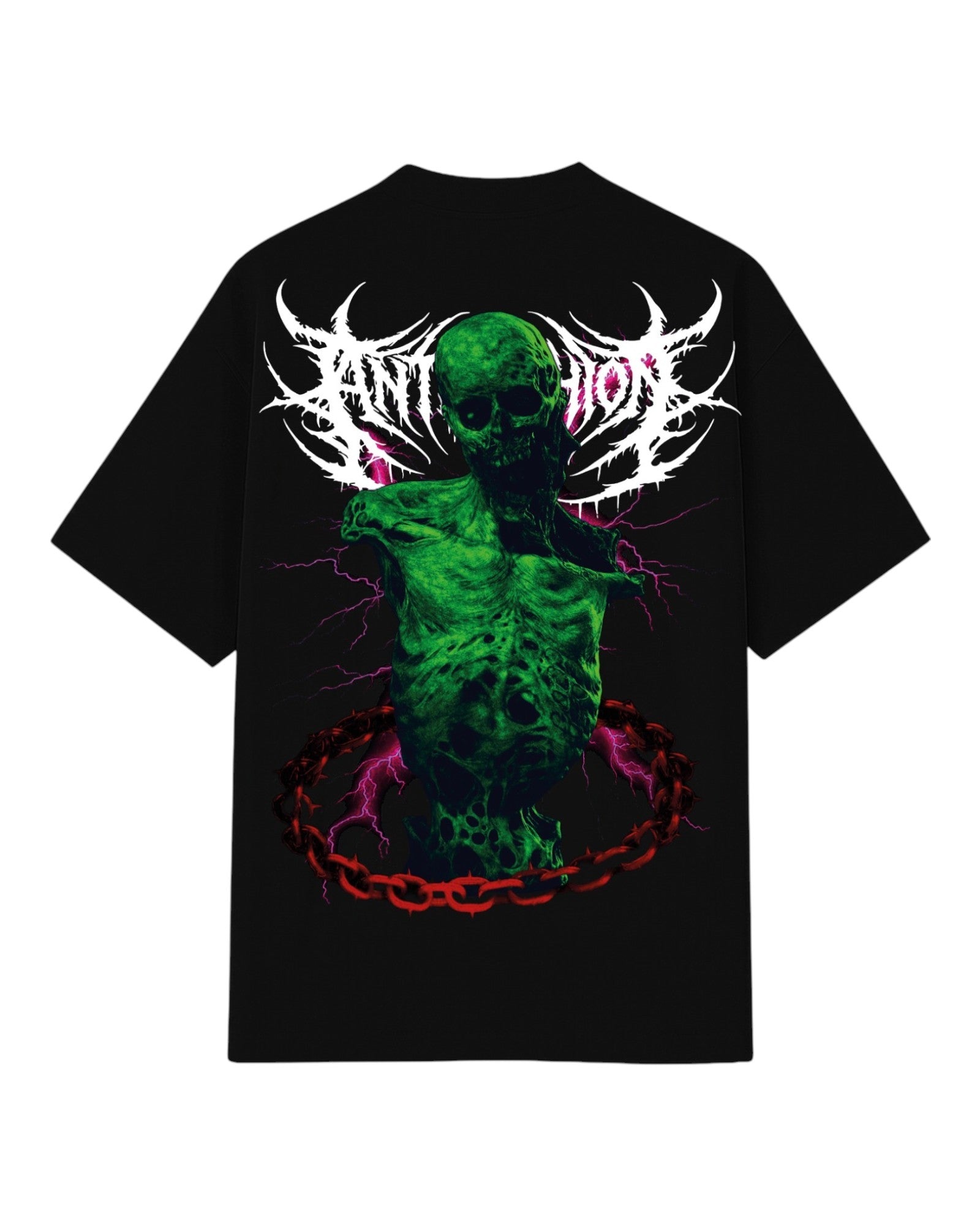Playera Anti Skull Green Zombie