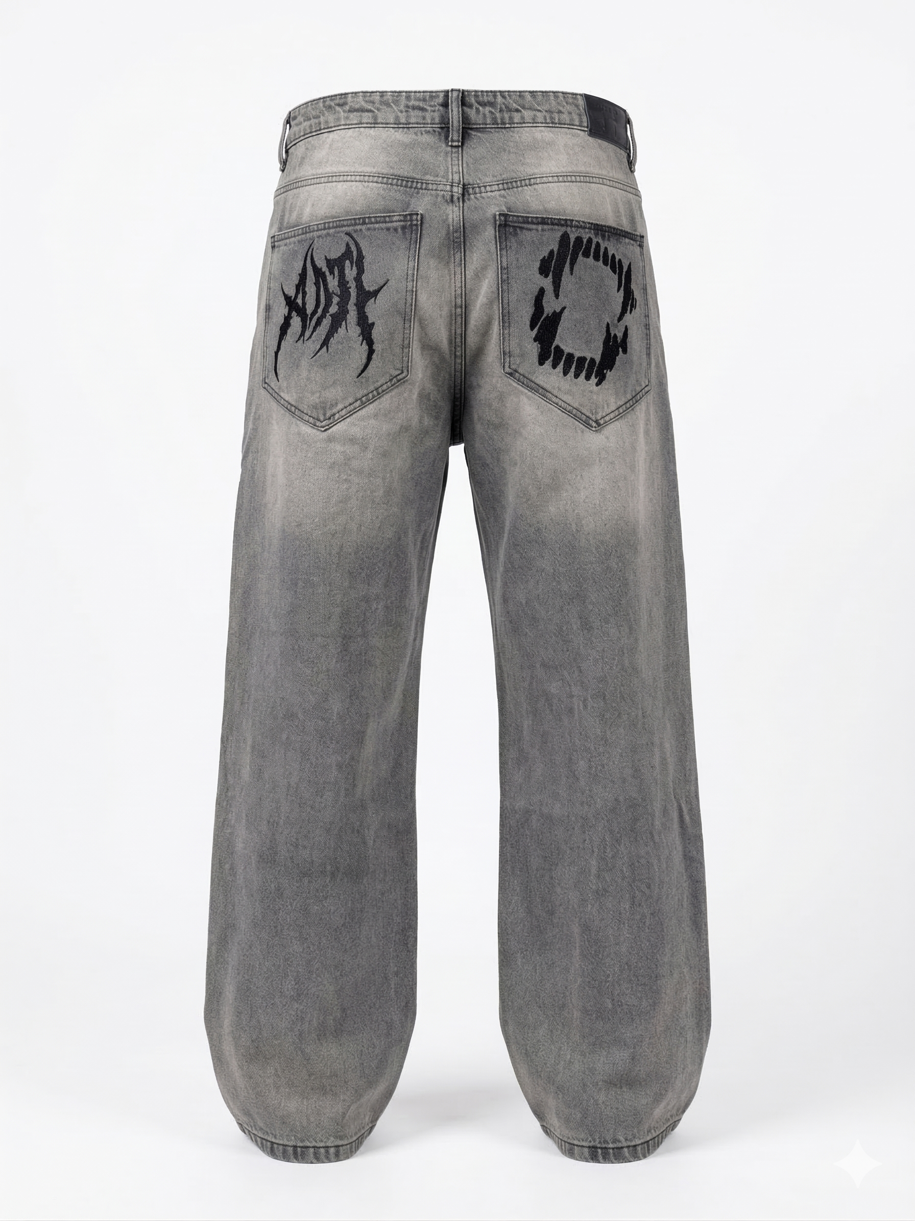 Jeans Bordados Bite Gris