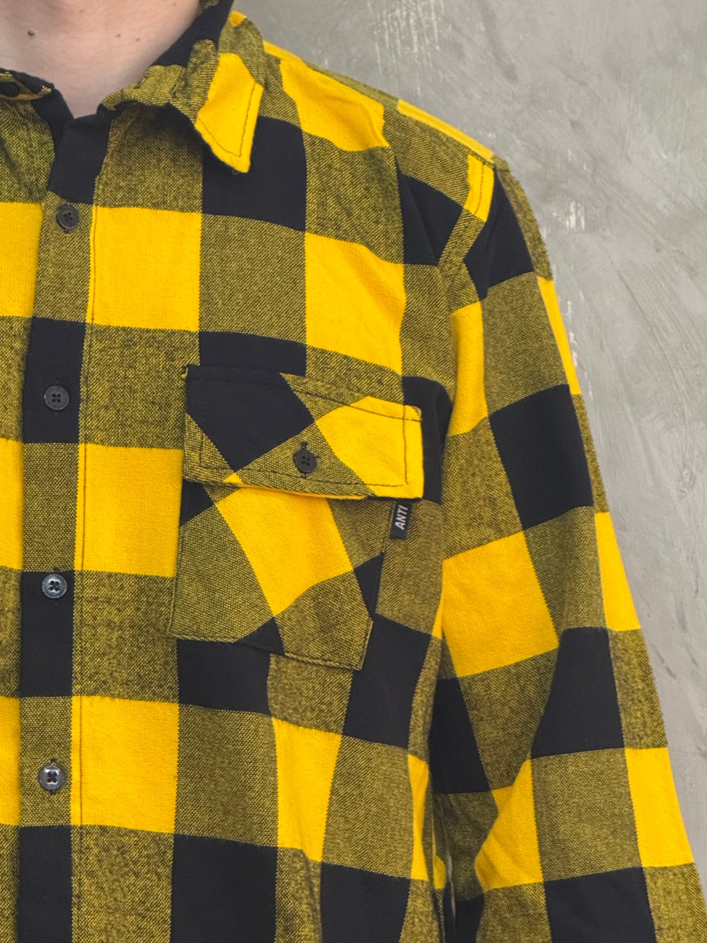 Camisa Leñador Franela Yellow