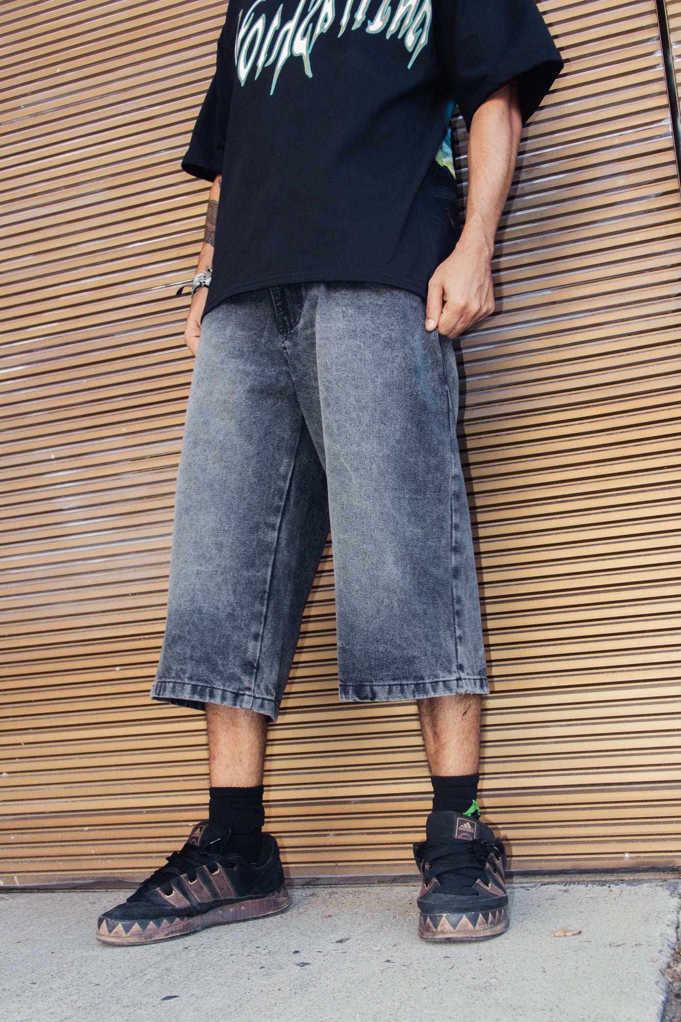 Jort Baggy Mezclilla Negro