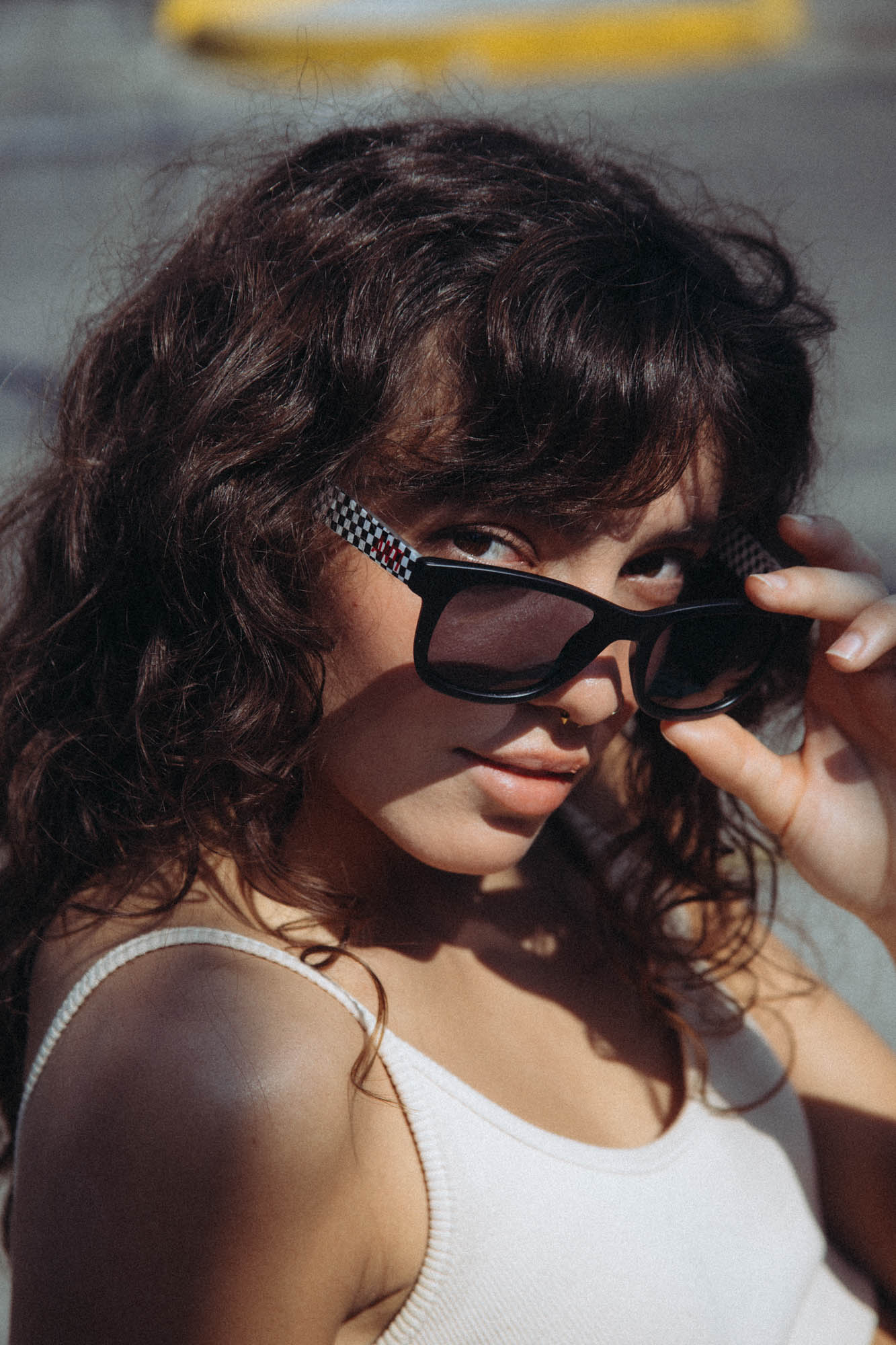 Lentes De Sol Chess White