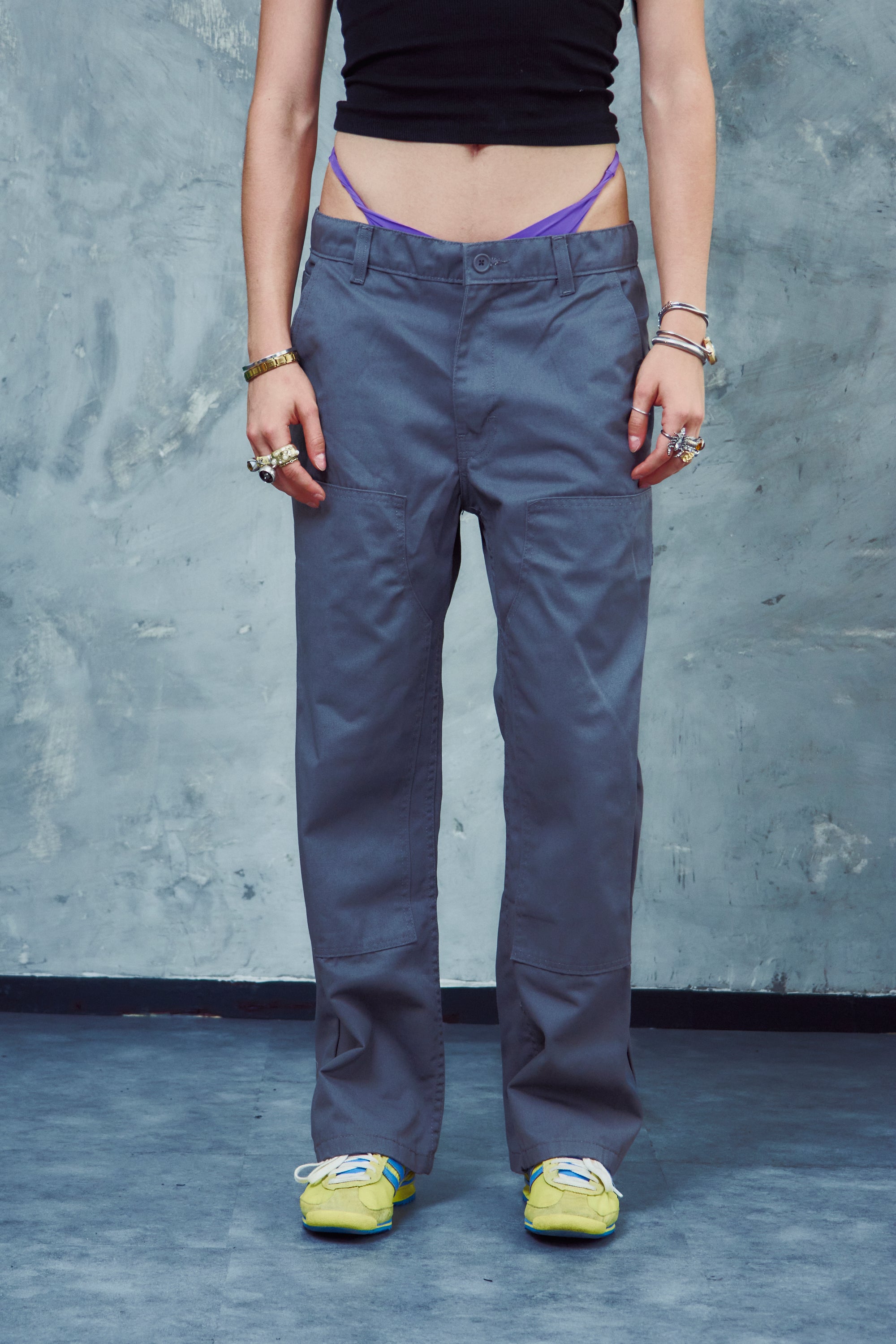 Pantalon Carpintero Heavy Duty Gris