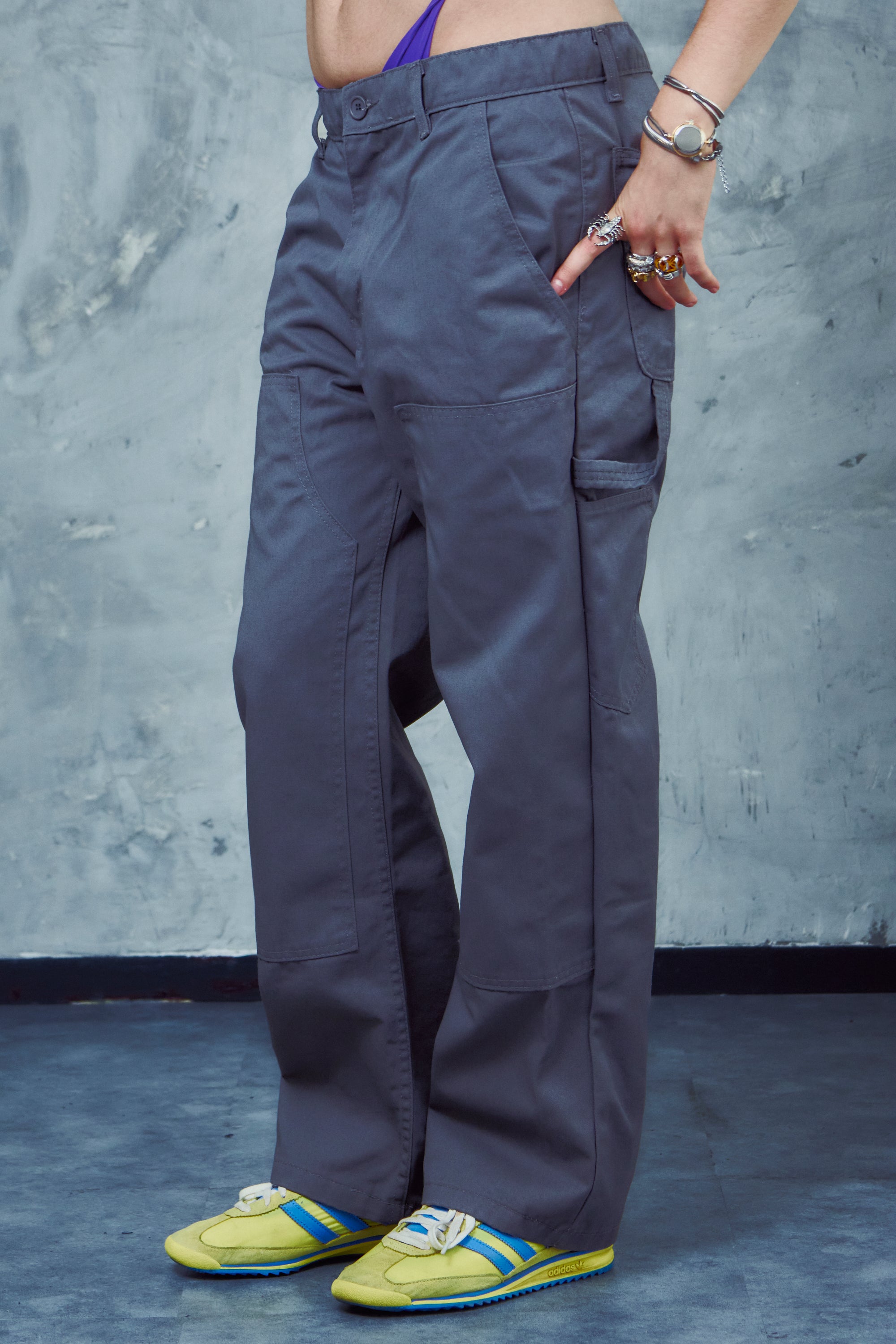 Pantalon Carpintero Heavy Duty Gris