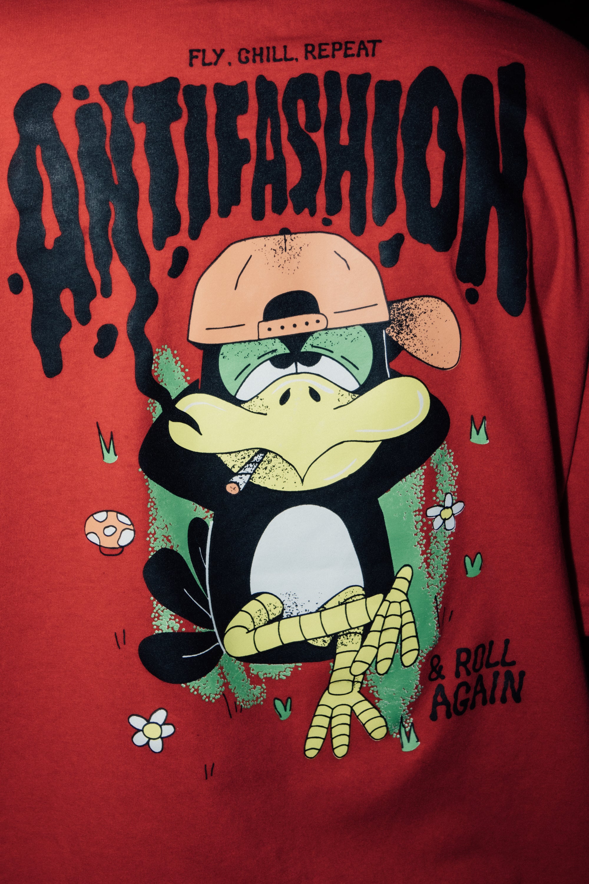Playera Roll Again Red