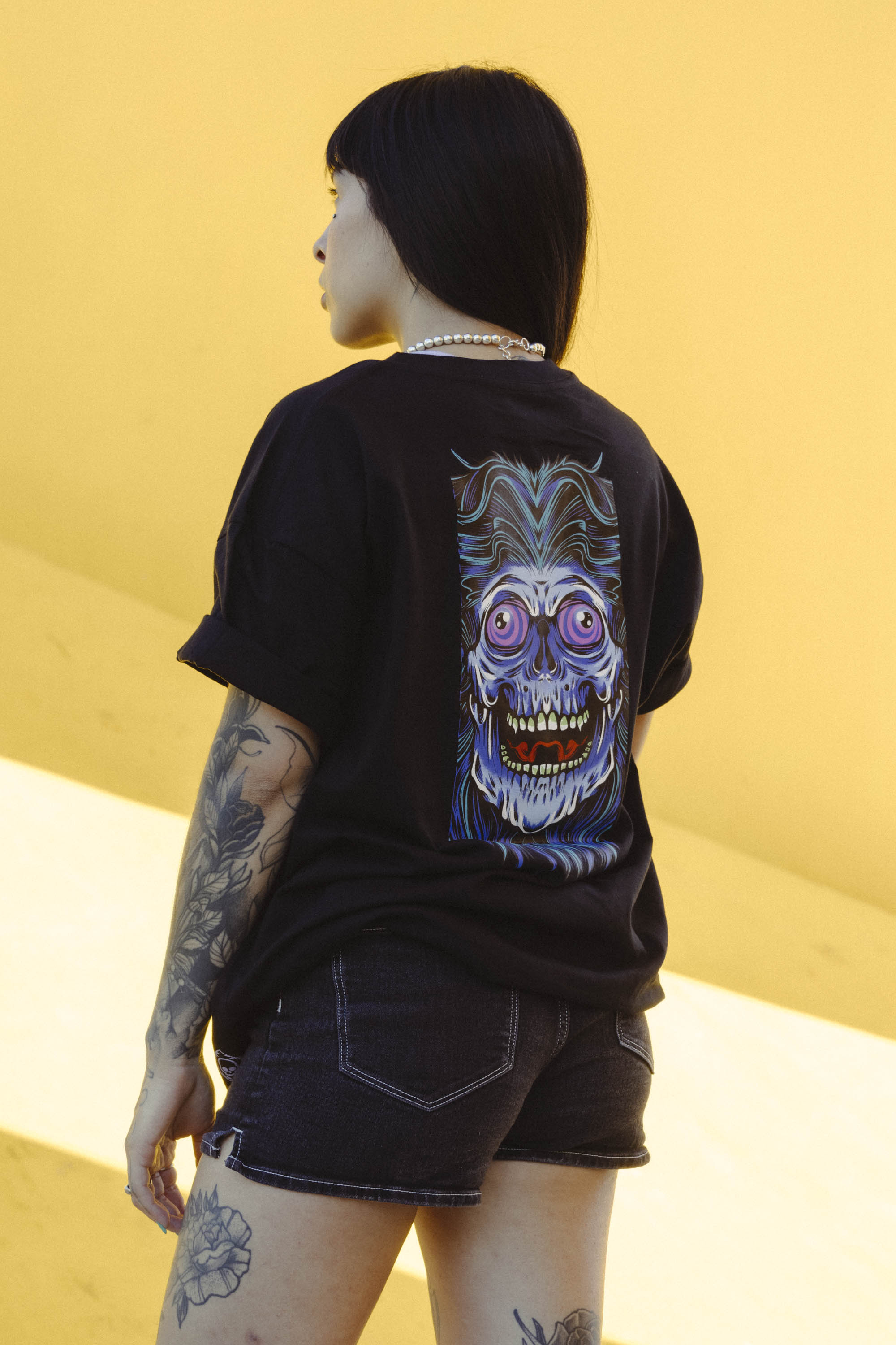 Playera Psycho Black Essential