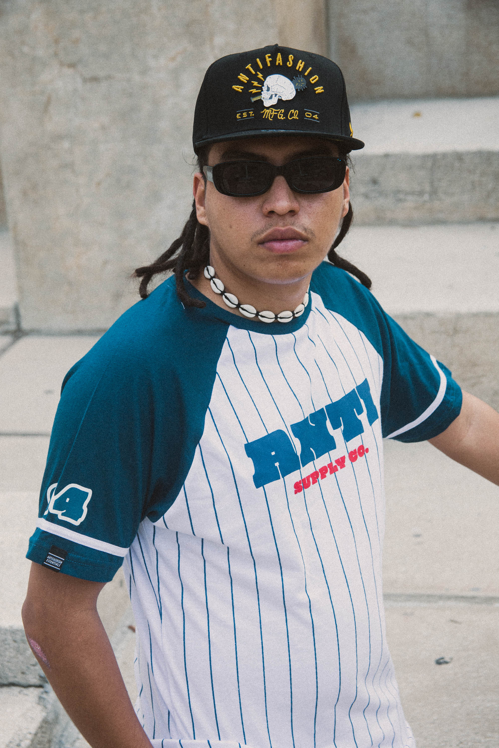 Playera Skull Ball Essential Blue