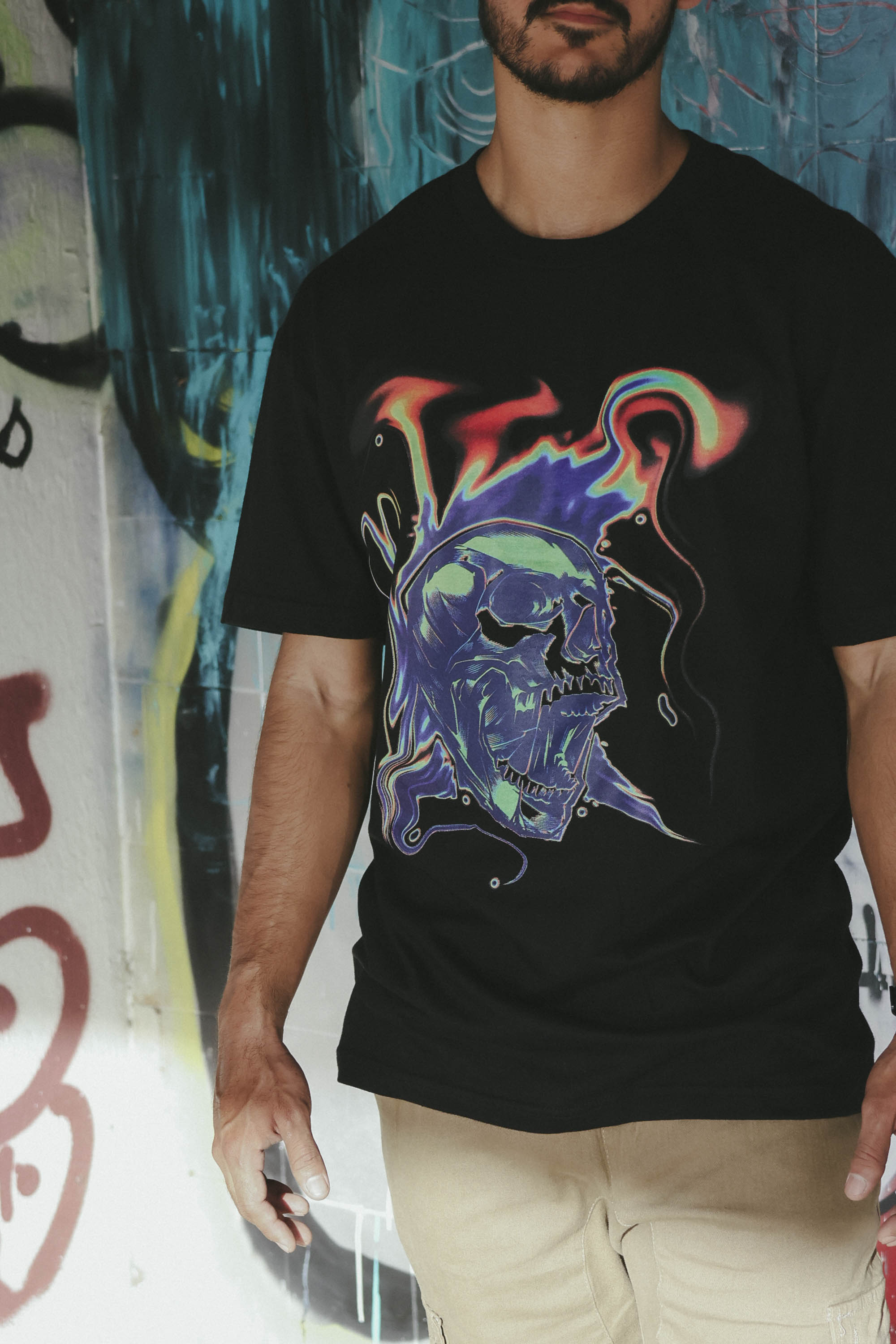 Playera Acid Skull