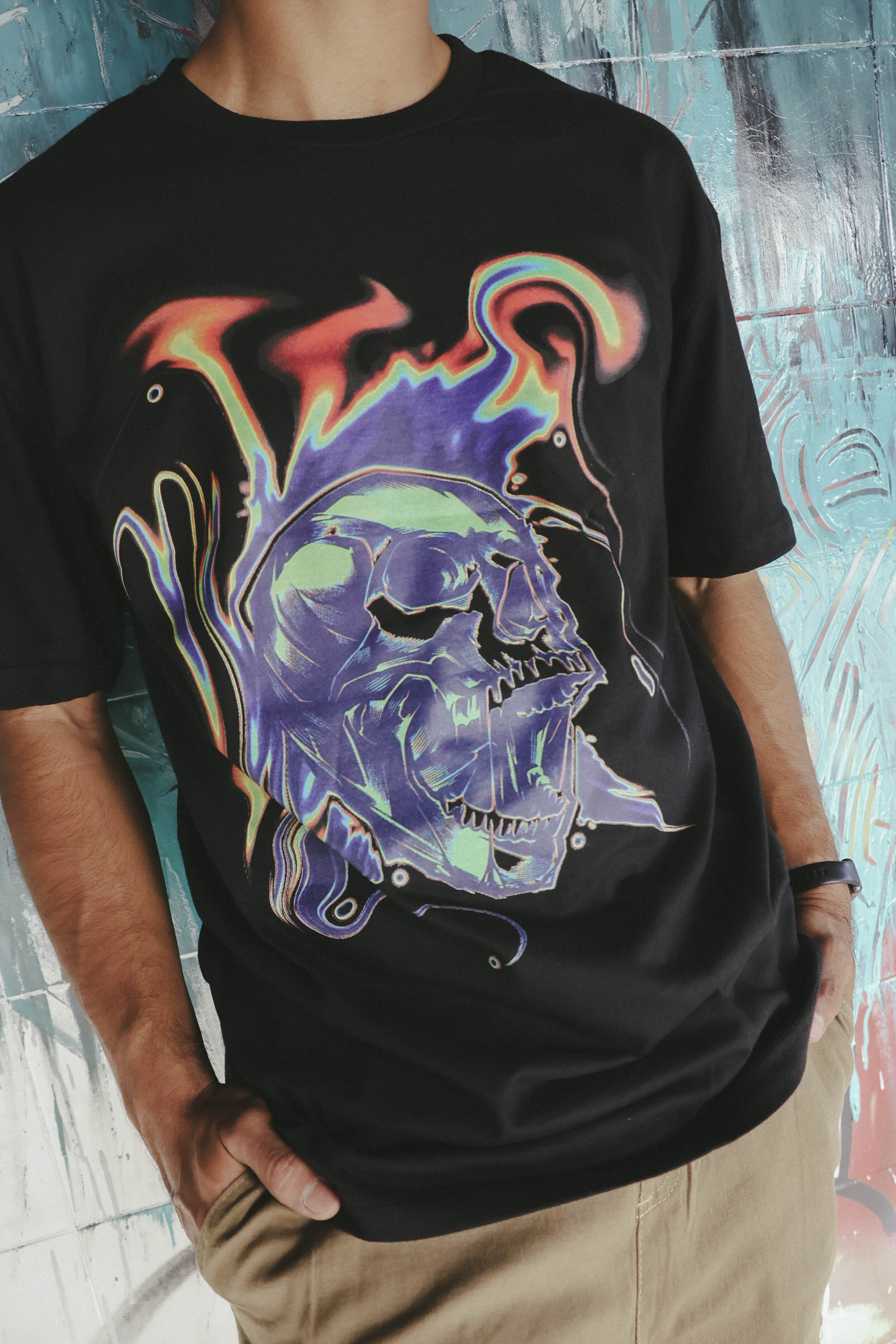 Playera Acid Skull