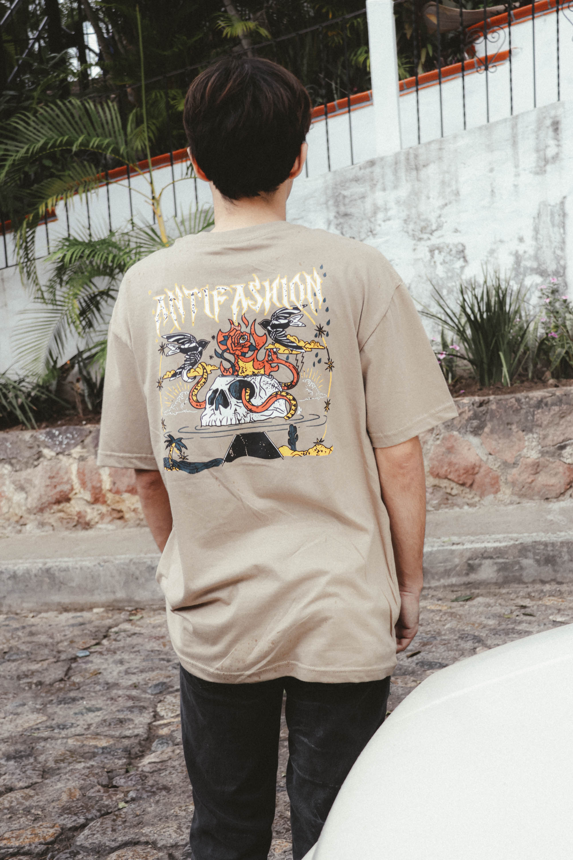 Playera Rock Kaki