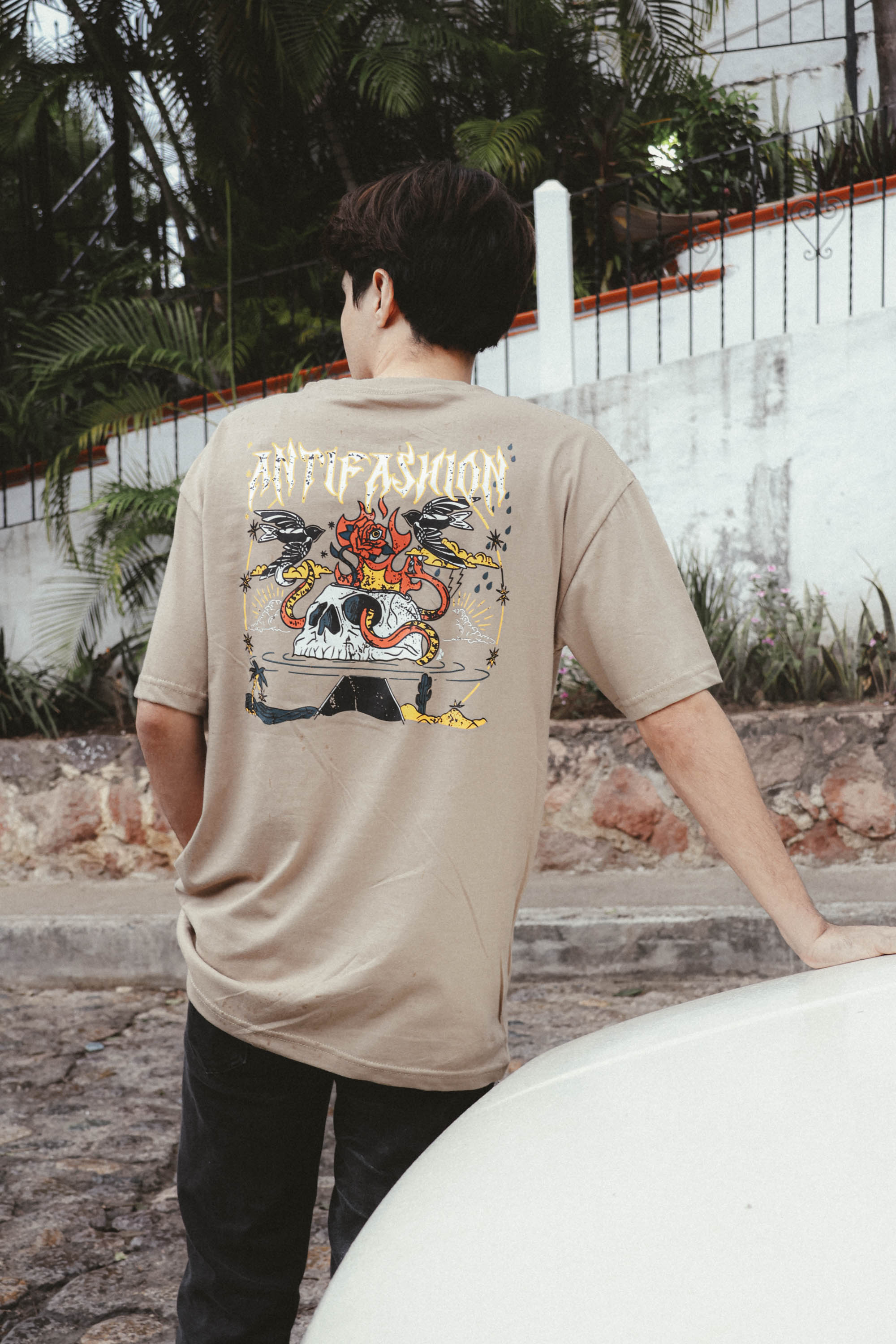 Playera Rock Kaki