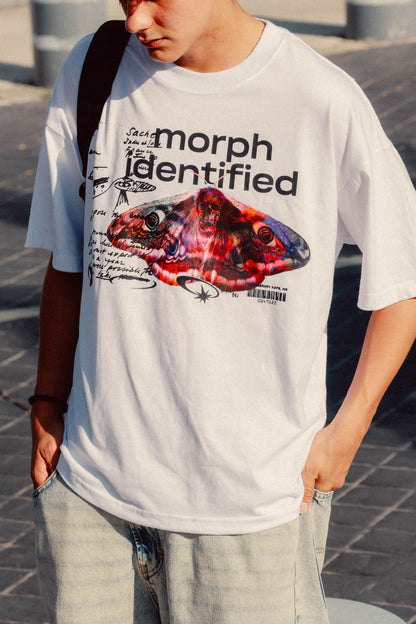 Playera Morphed Moth Blanco