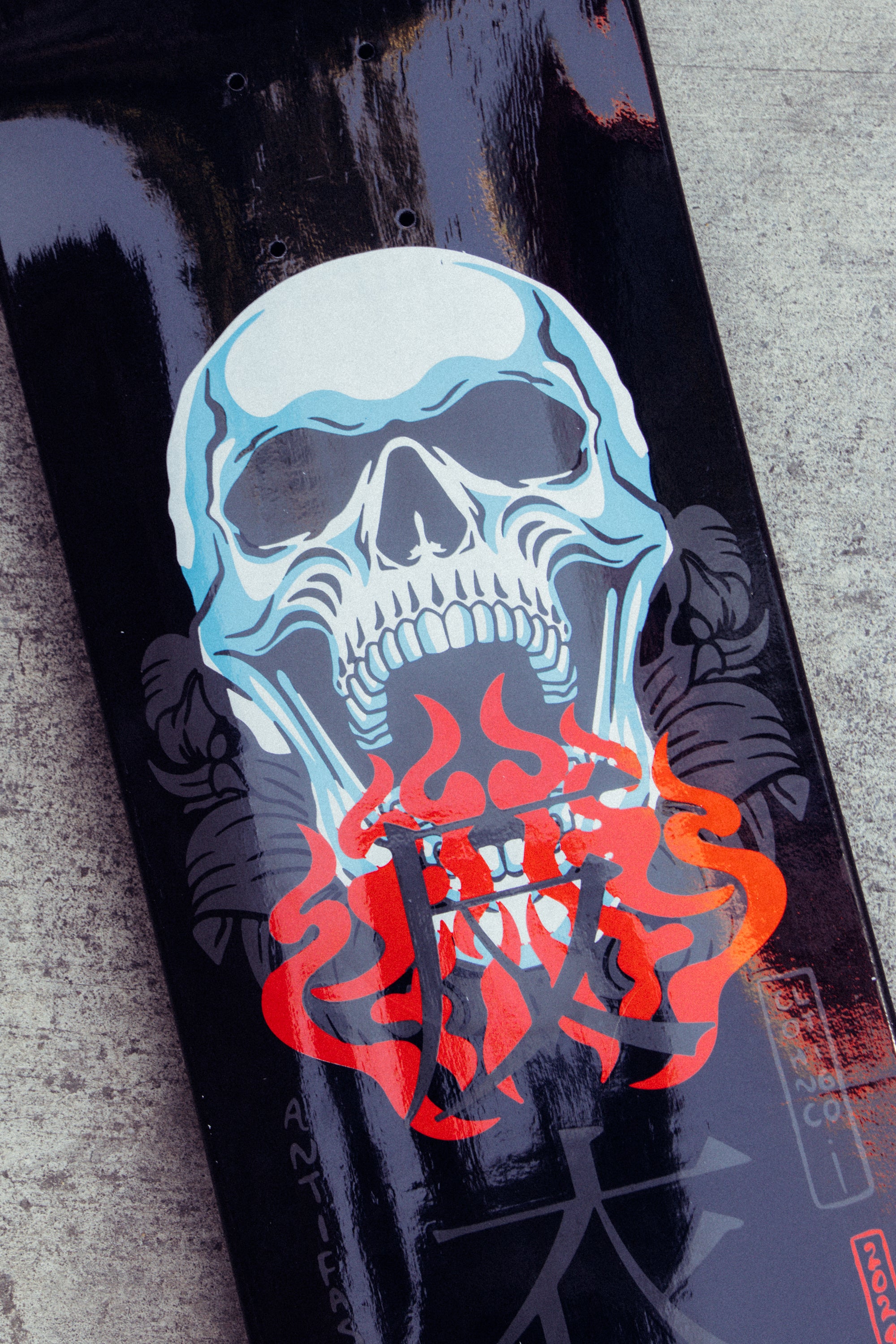 Tabla Skull Kanji