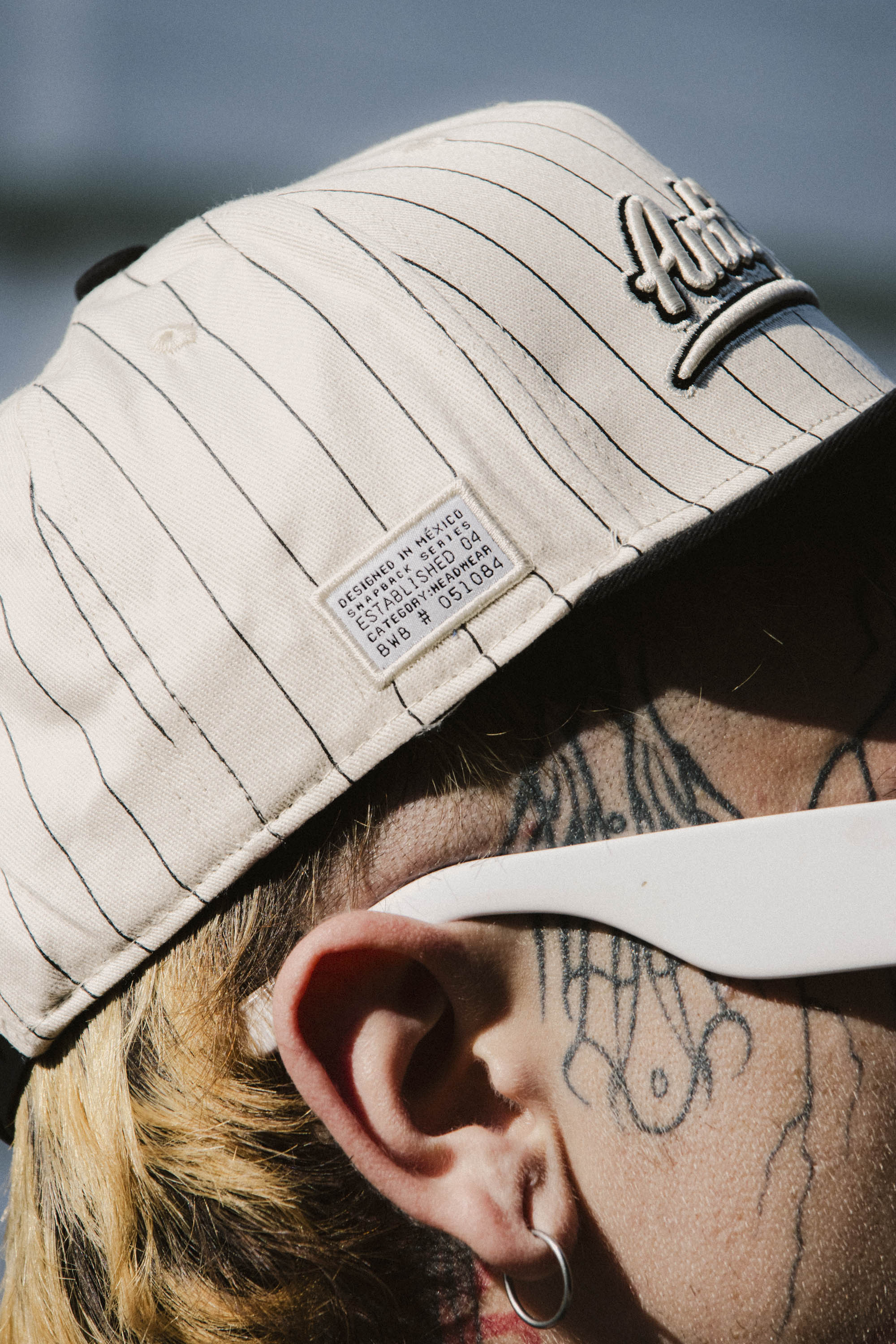 Gorra Baseball Hueso/Black
