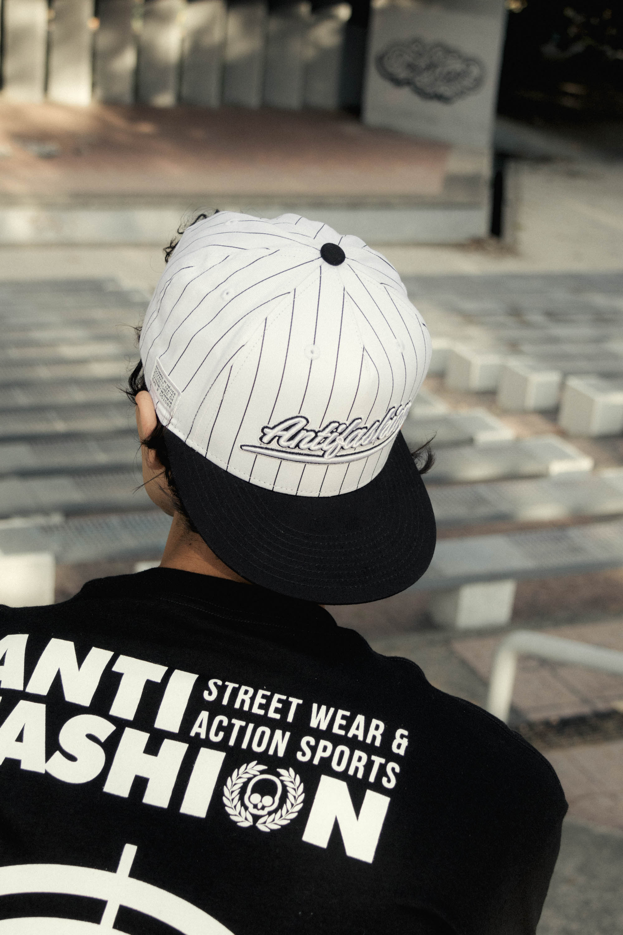 Gorra Baseball Black/White